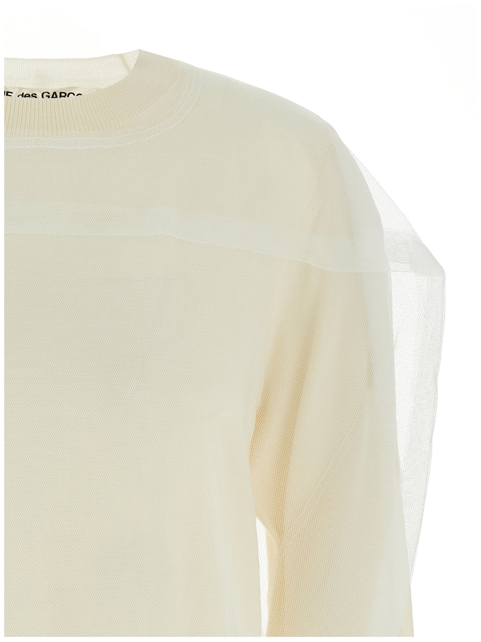 Comme Des Garçons White Wool Women's Cardigan