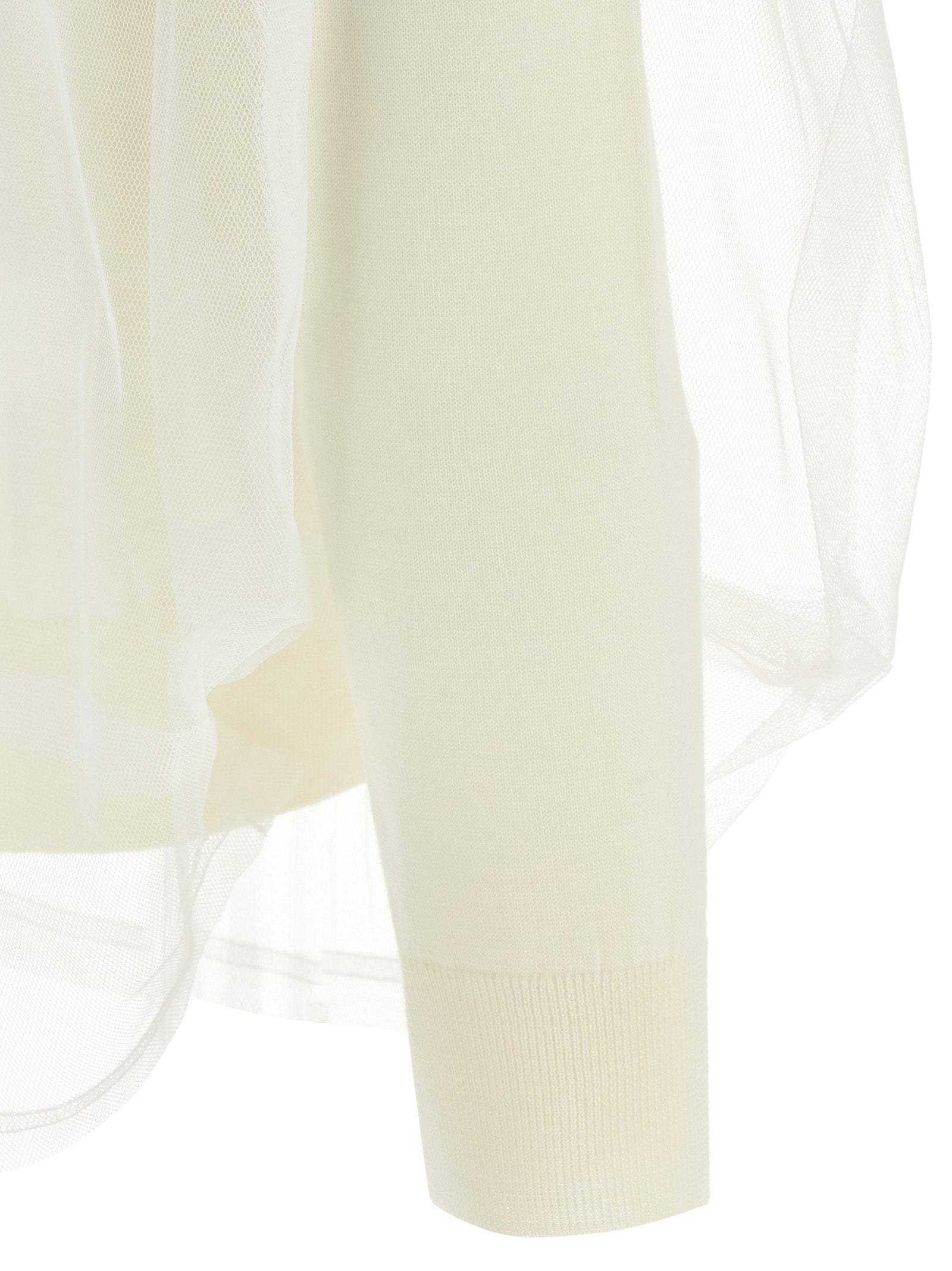 Comme Des Garçons White Wool Women's Cardigan