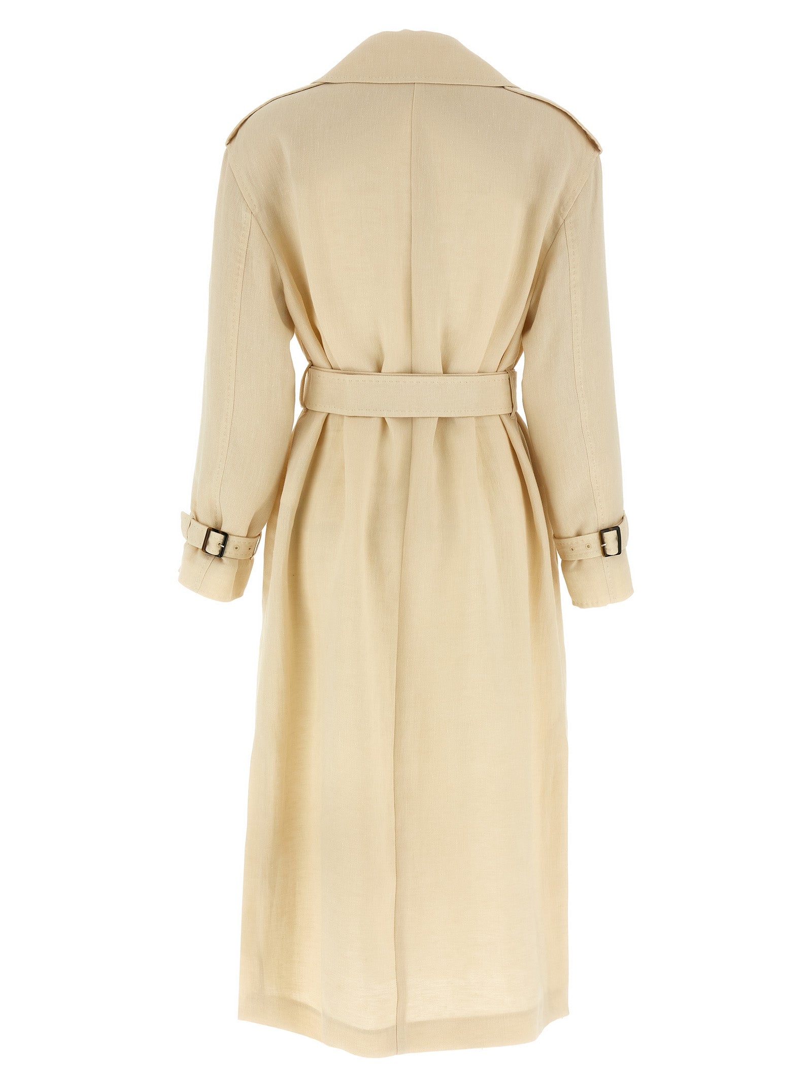 Max Mara Beige Flax Women's Coat