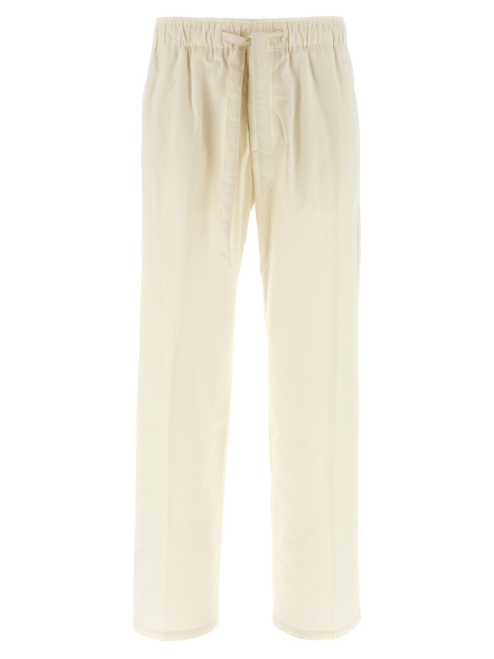Lanvin White Cotton Casual Men's Pants