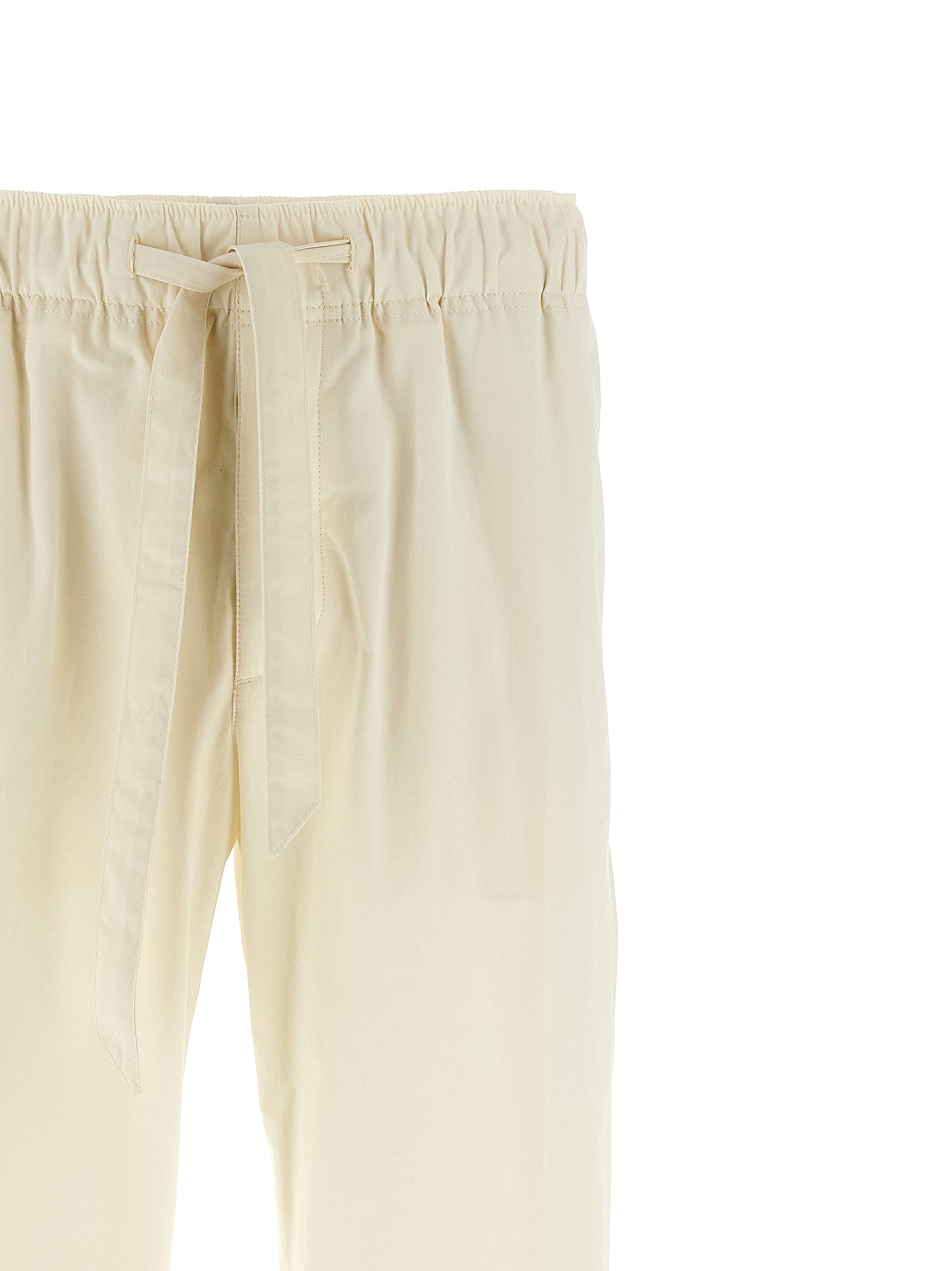 Lanvin White Cotton Casual Men's Pants