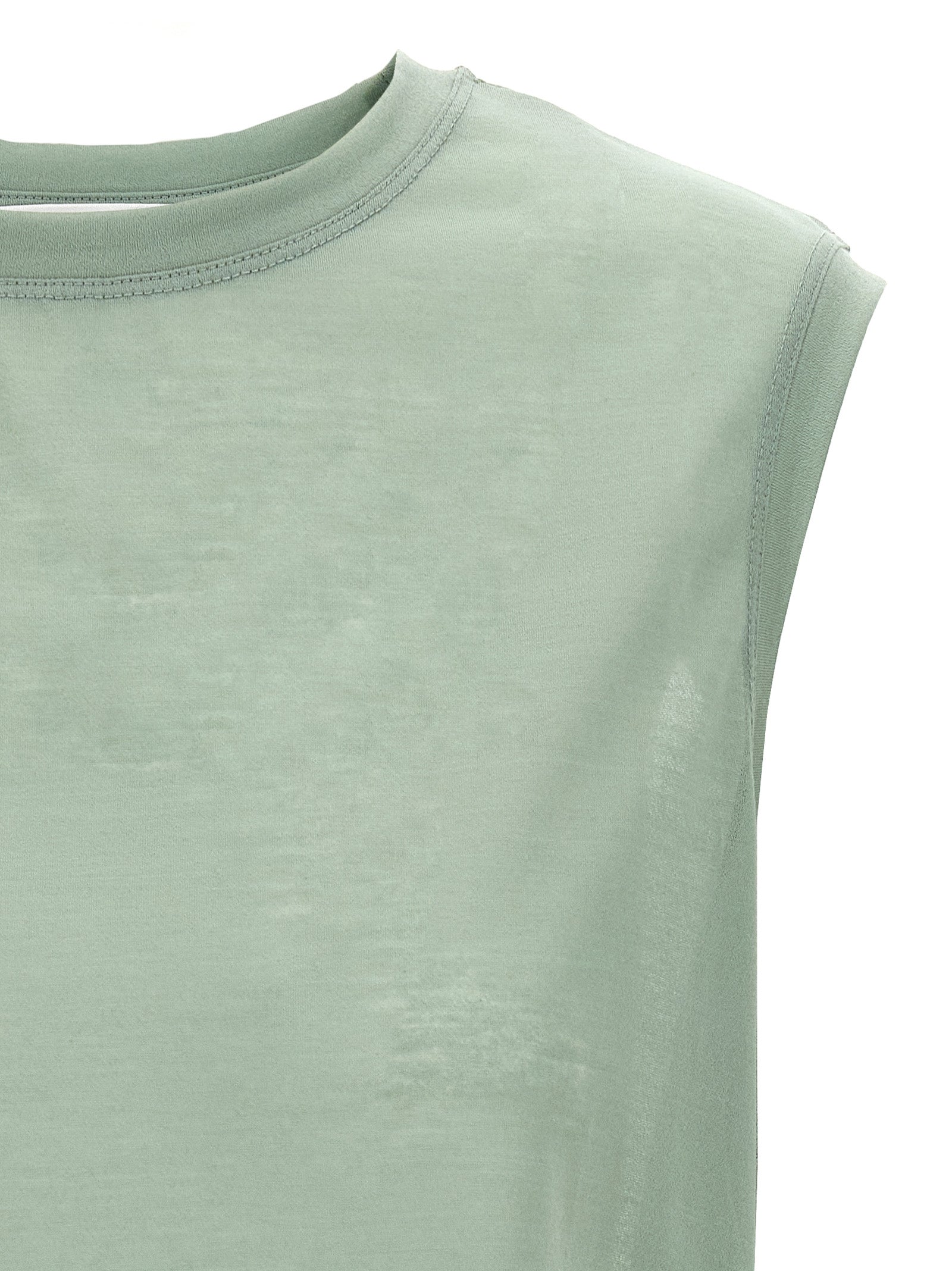 Victoria Beckham Bicolor Cotton Sleeveles Women's T-Shirt