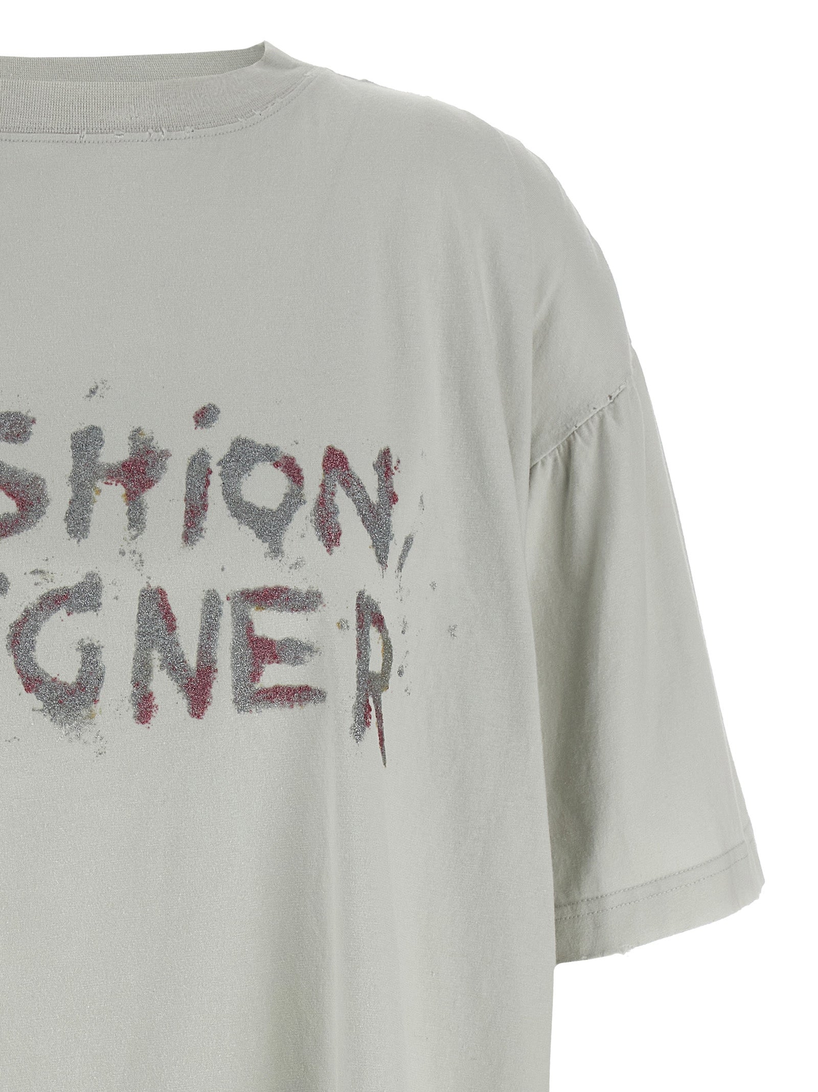 Balenciaga Gray Cotton Women's T-Shirt