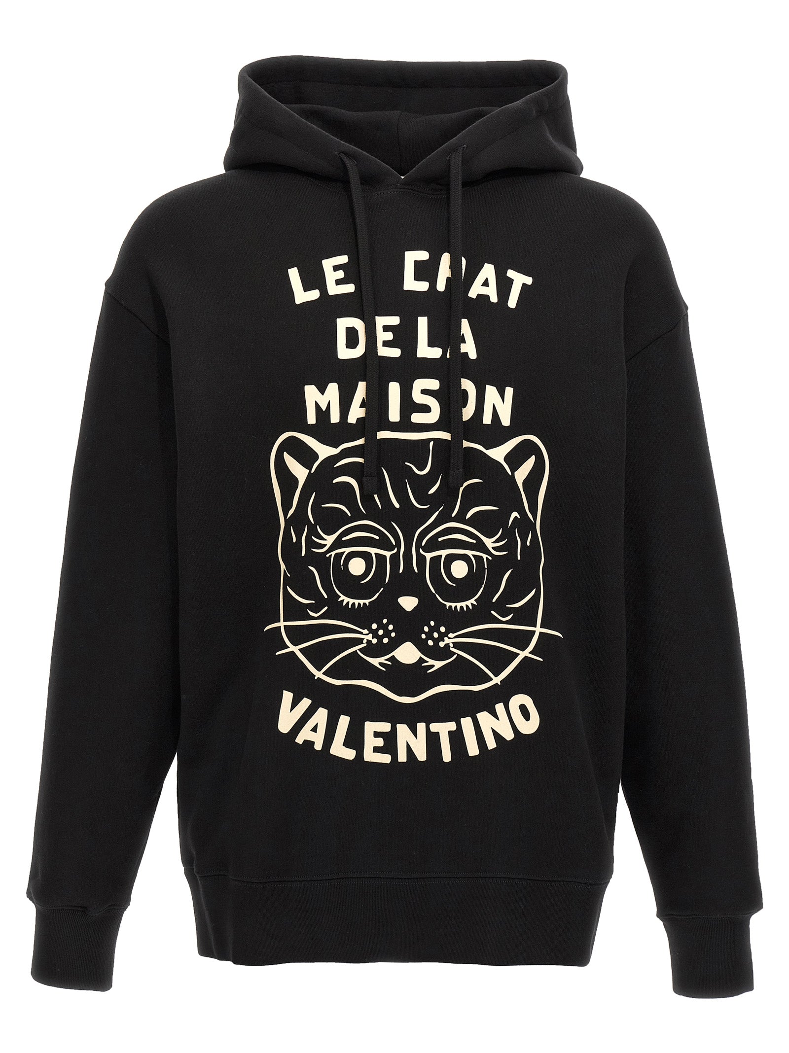 Valentino Garavani Black Cotton Men's Sweatshirt