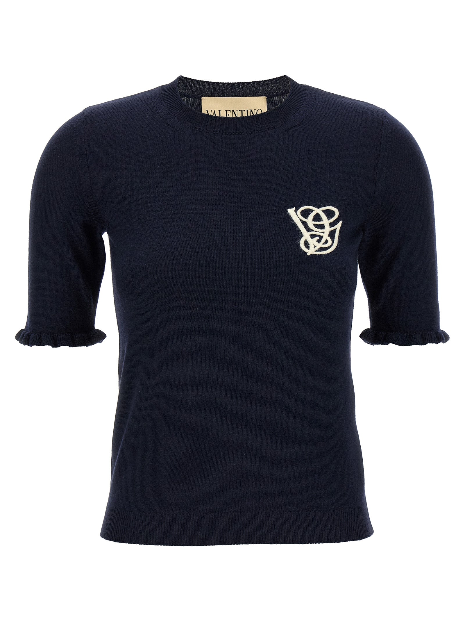 Valentino Garavani Blue Virgin Wool Women's Sweatshirt