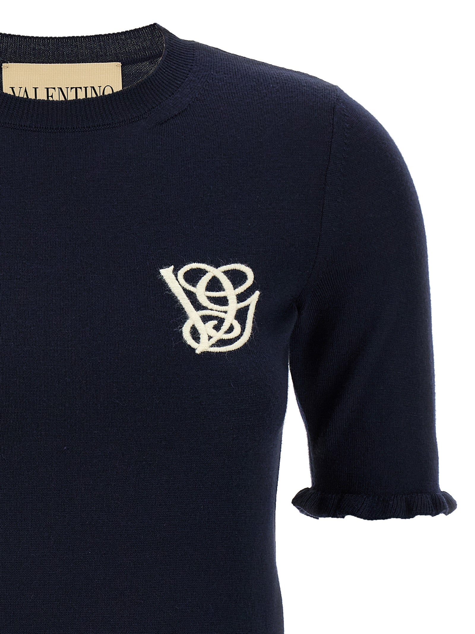 Valentino Garavani Blue Virgin Wool Women's Sweatshirt