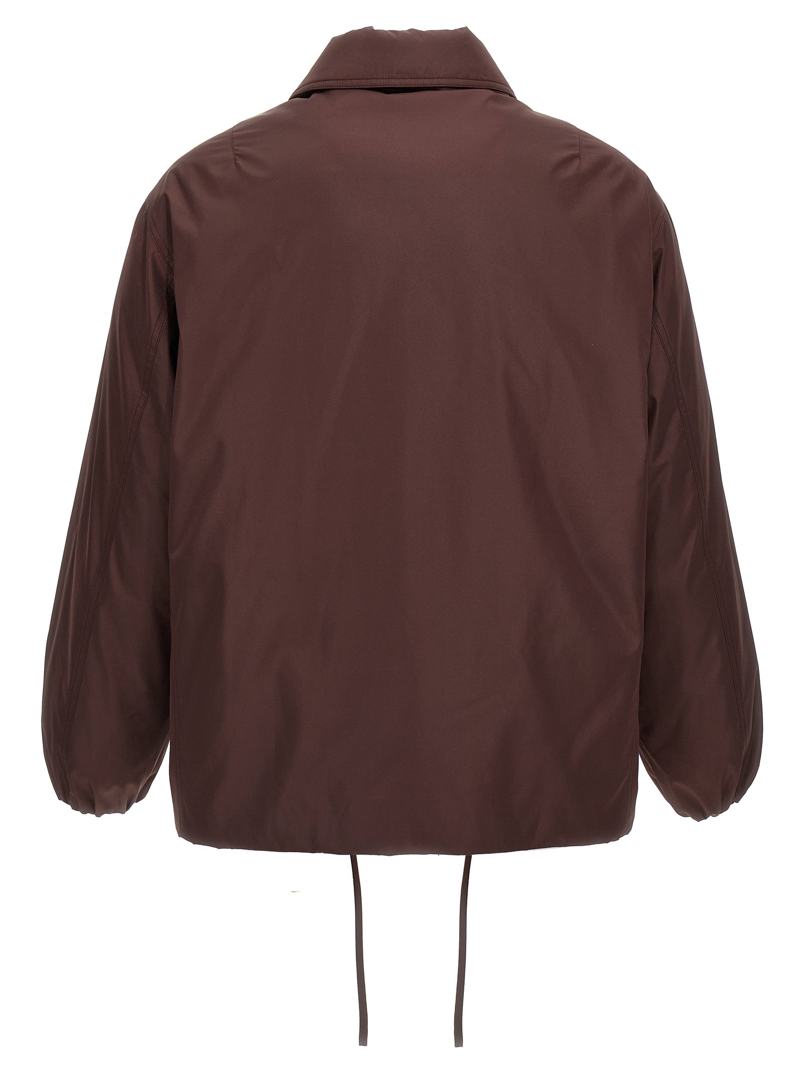Jil Sander Brown Polyester Full-Length Men's Jacket