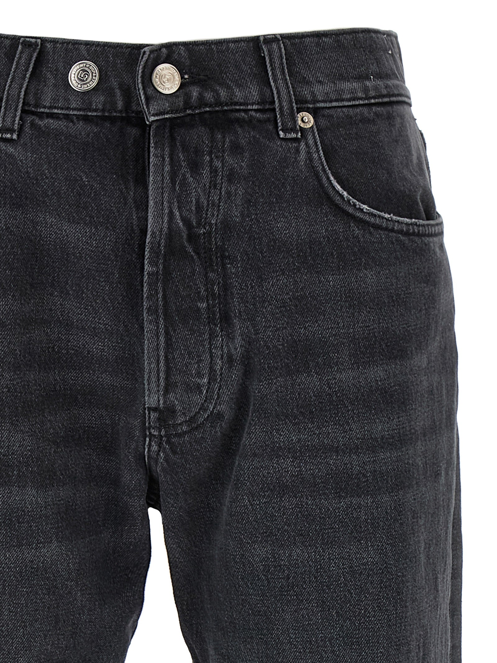 Department 5 Gray Cotton Straight-Leg Men's Jeans