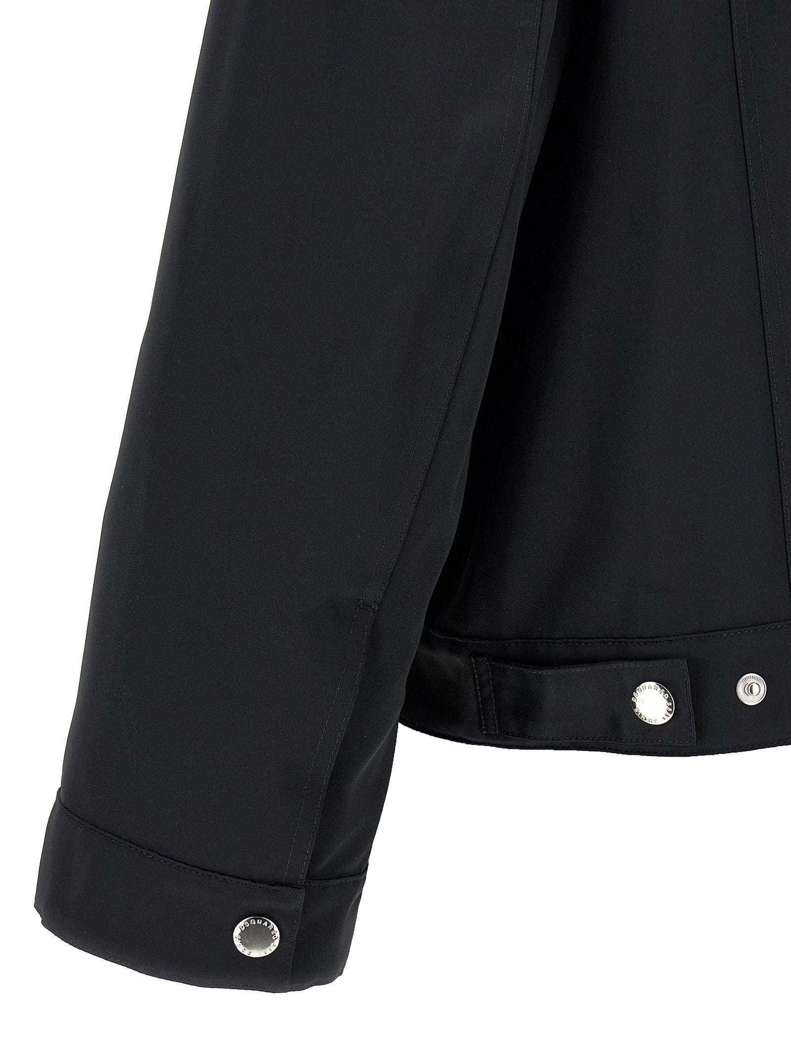 Dsquared² Black Polyester Full-Length Men's Jacket