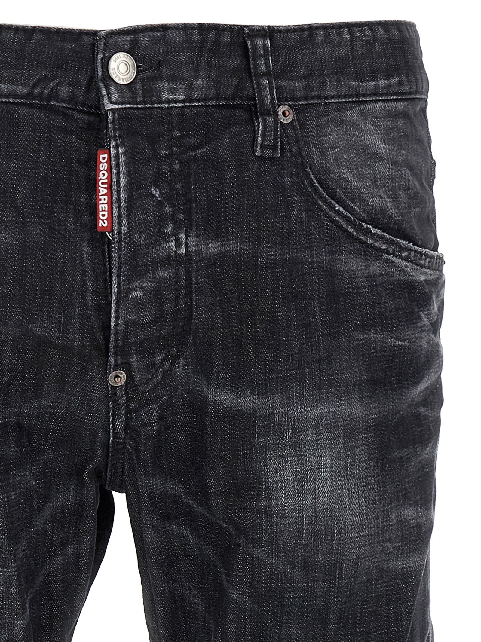 Dsquared² Black Cotton Skinny Men's Jeans