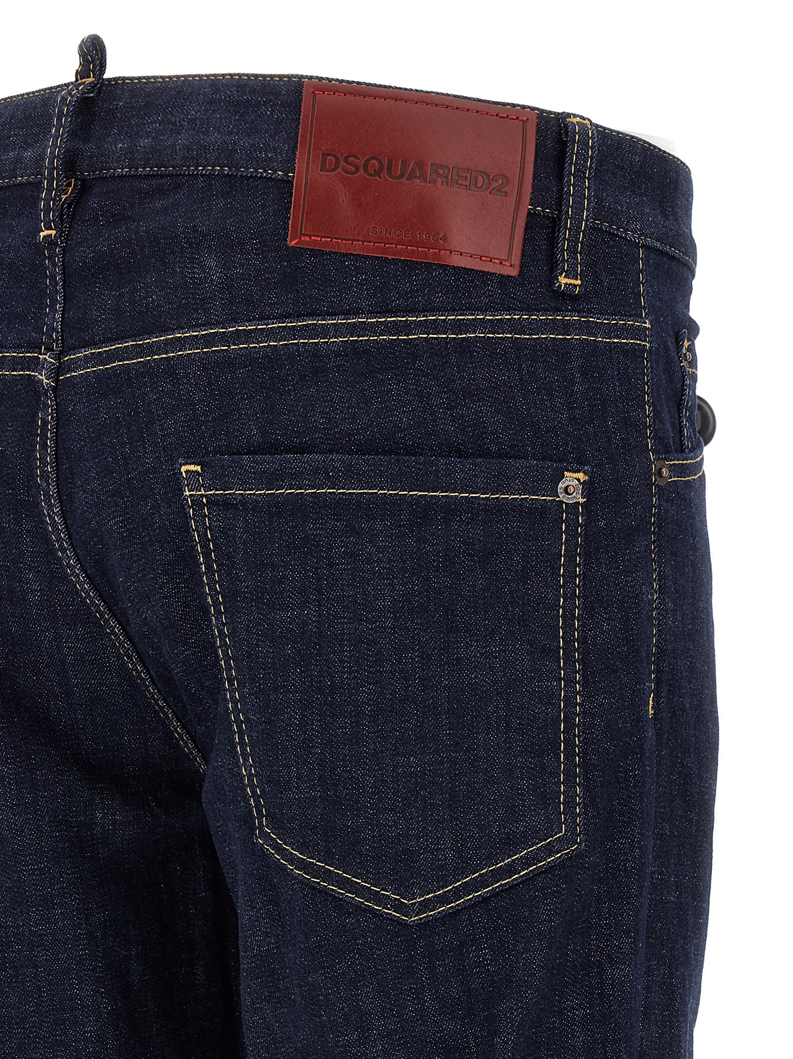 Dsquared² Blue Cotton Slim Fit Men's Jeans