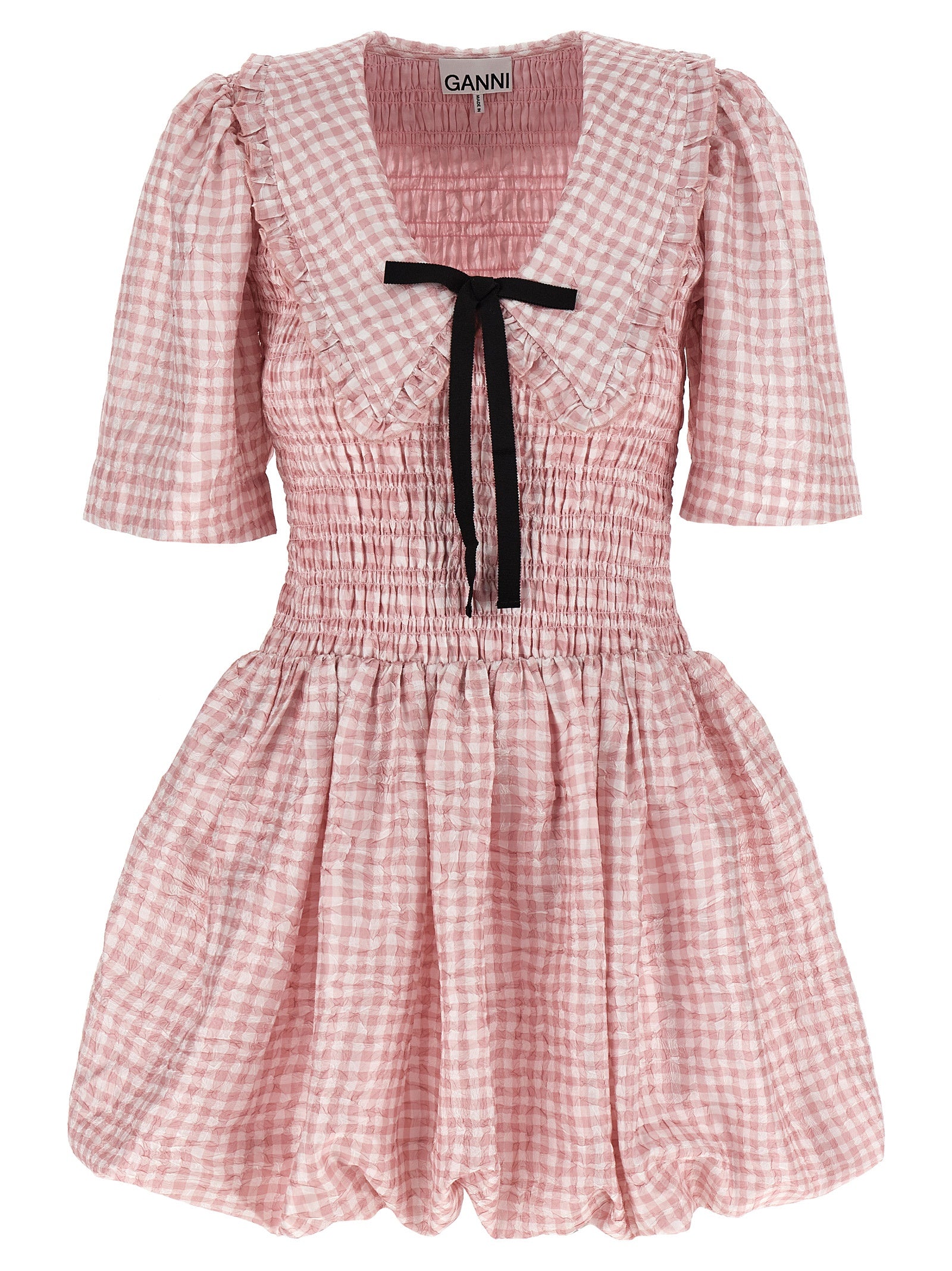 Ganni Multicolor Polyester Short Women's Dress