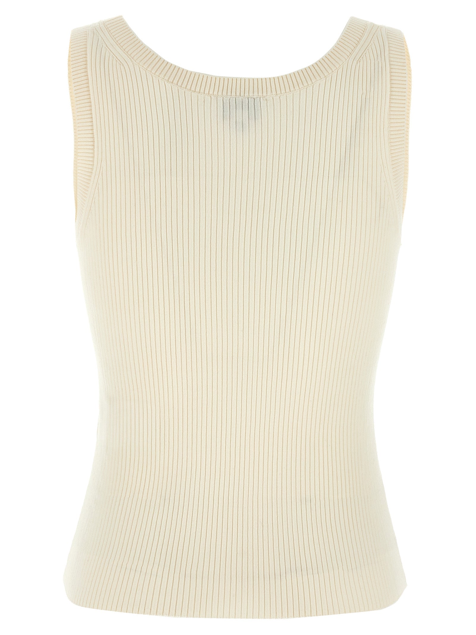 Kenzo White Viscose Sleeveles Women's T-Shirt