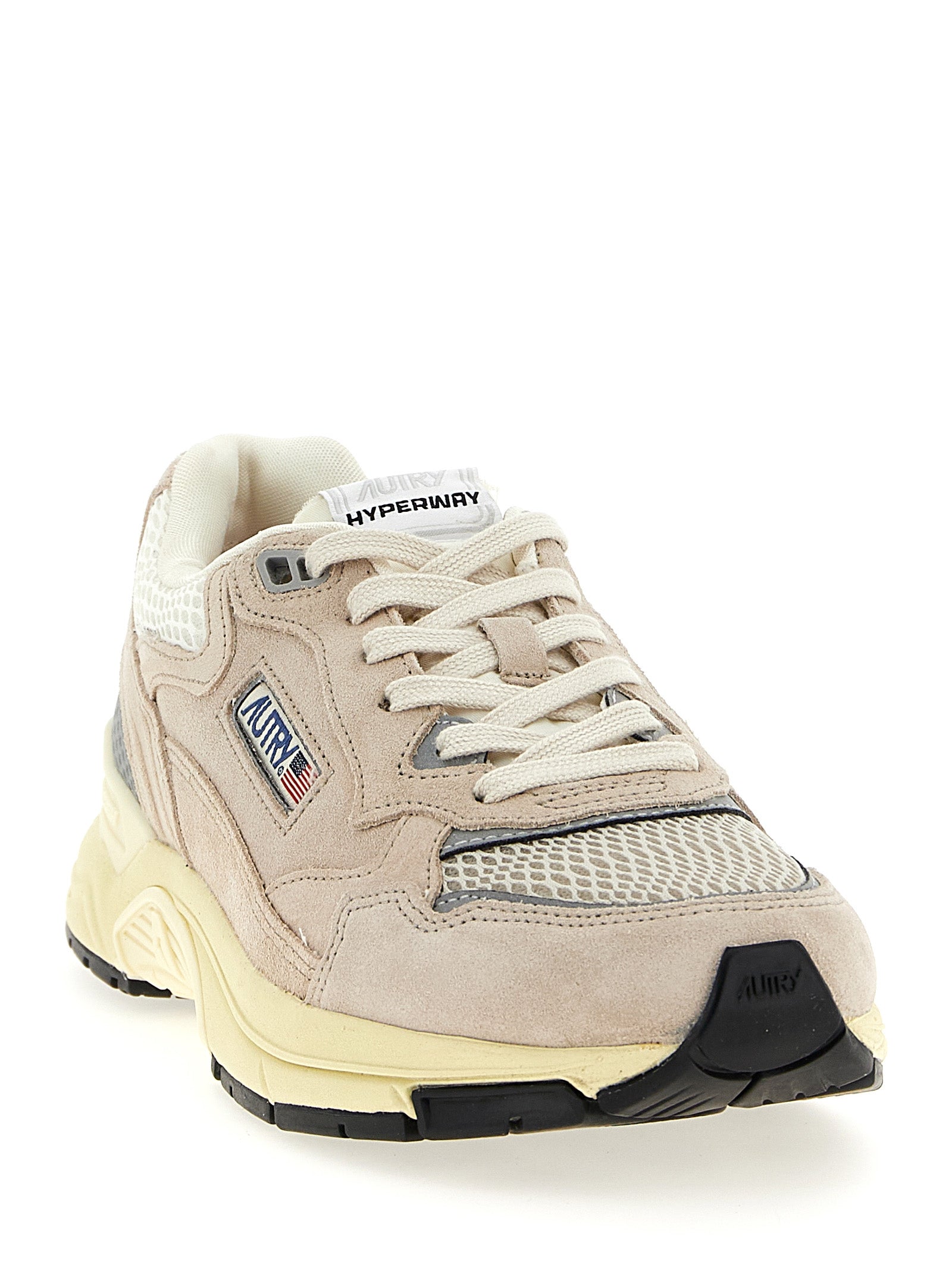 Autry Beige Cowhide Athletic Men's Sneakers