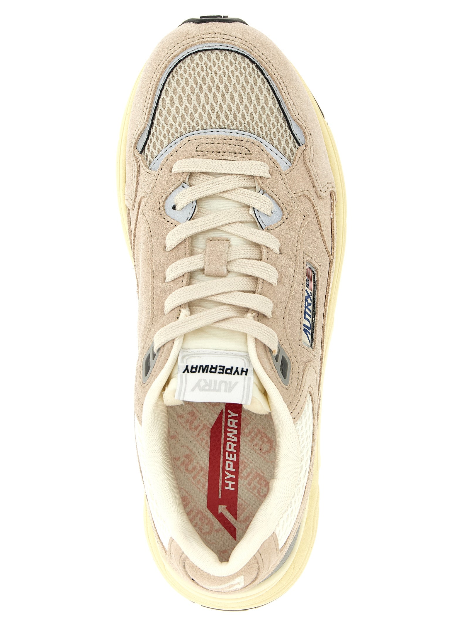 Autry Beige Cowhide Athletic Men's Sneakers