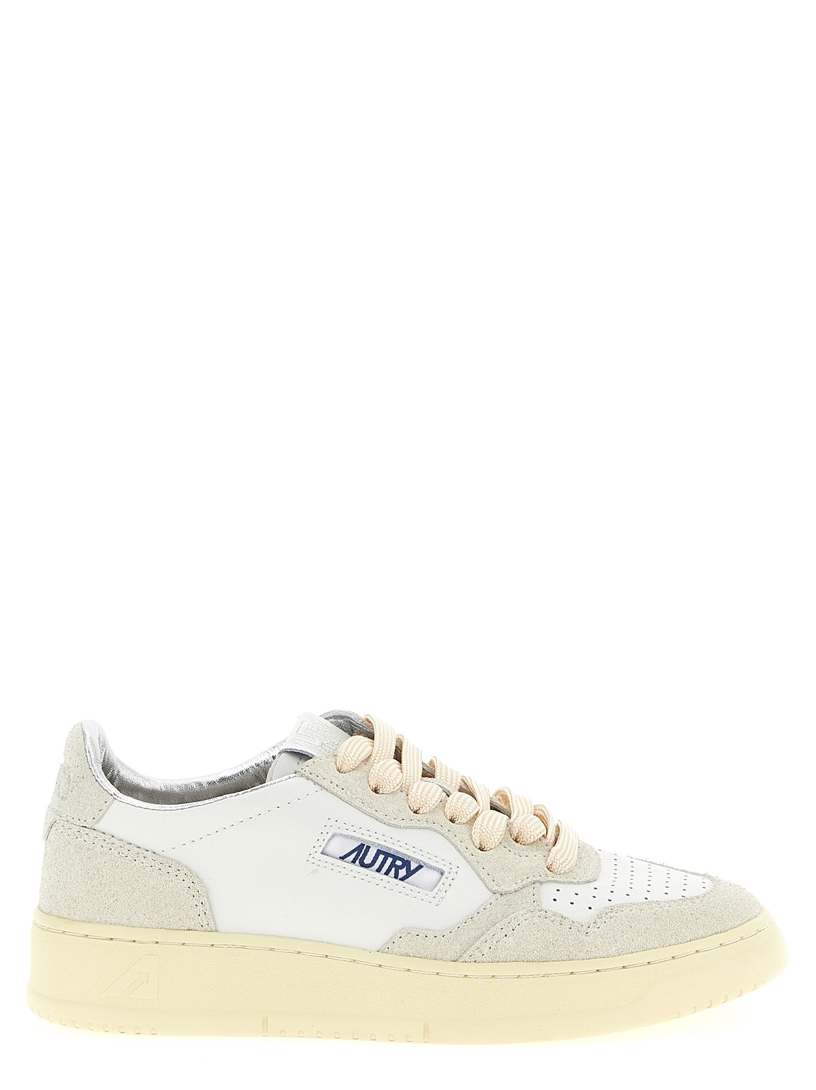 Autry Beige Cowhide Low Top Women's Sneakers