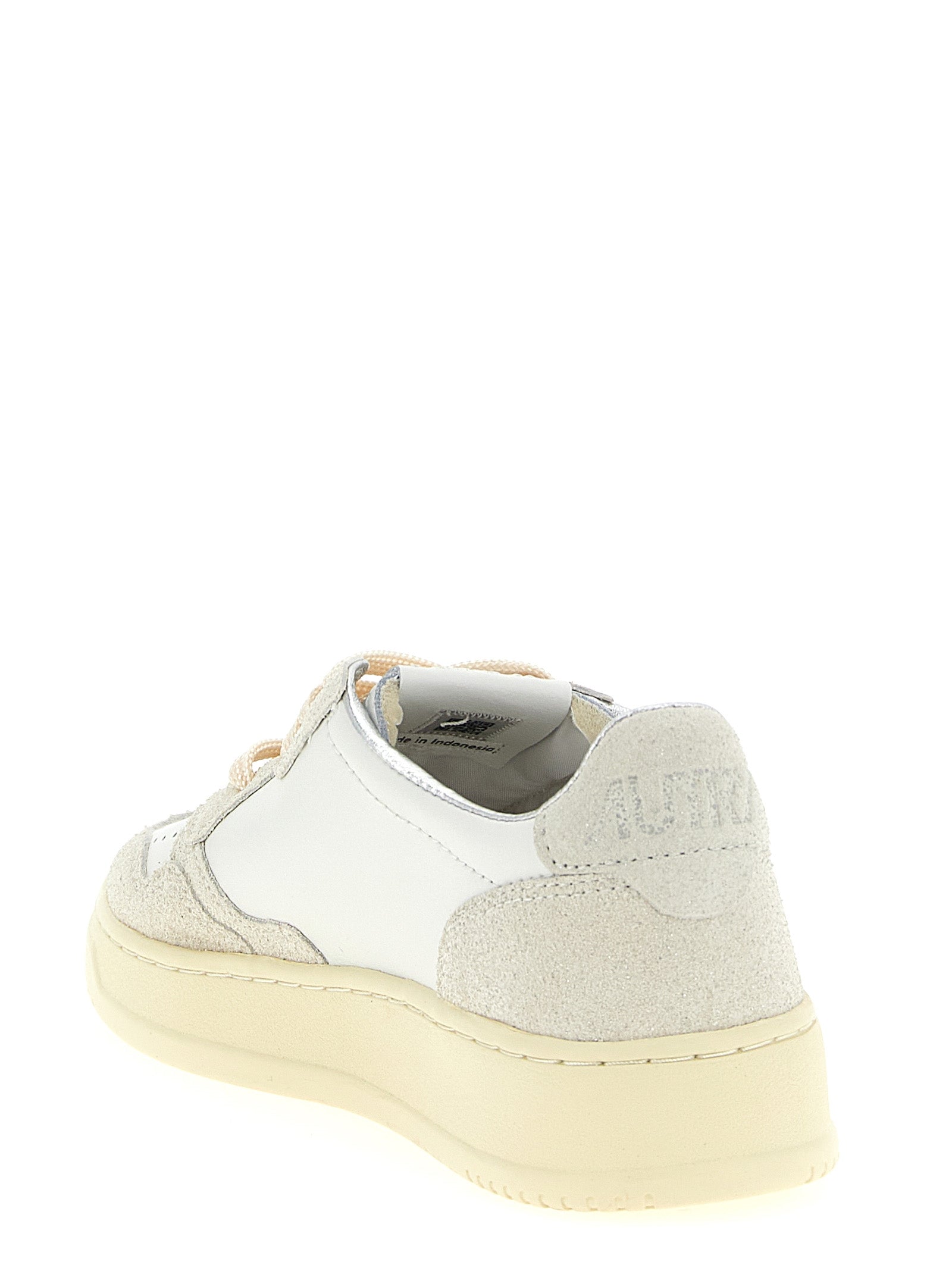 Autry Beige Cowhide Low Top Women's Sneakers