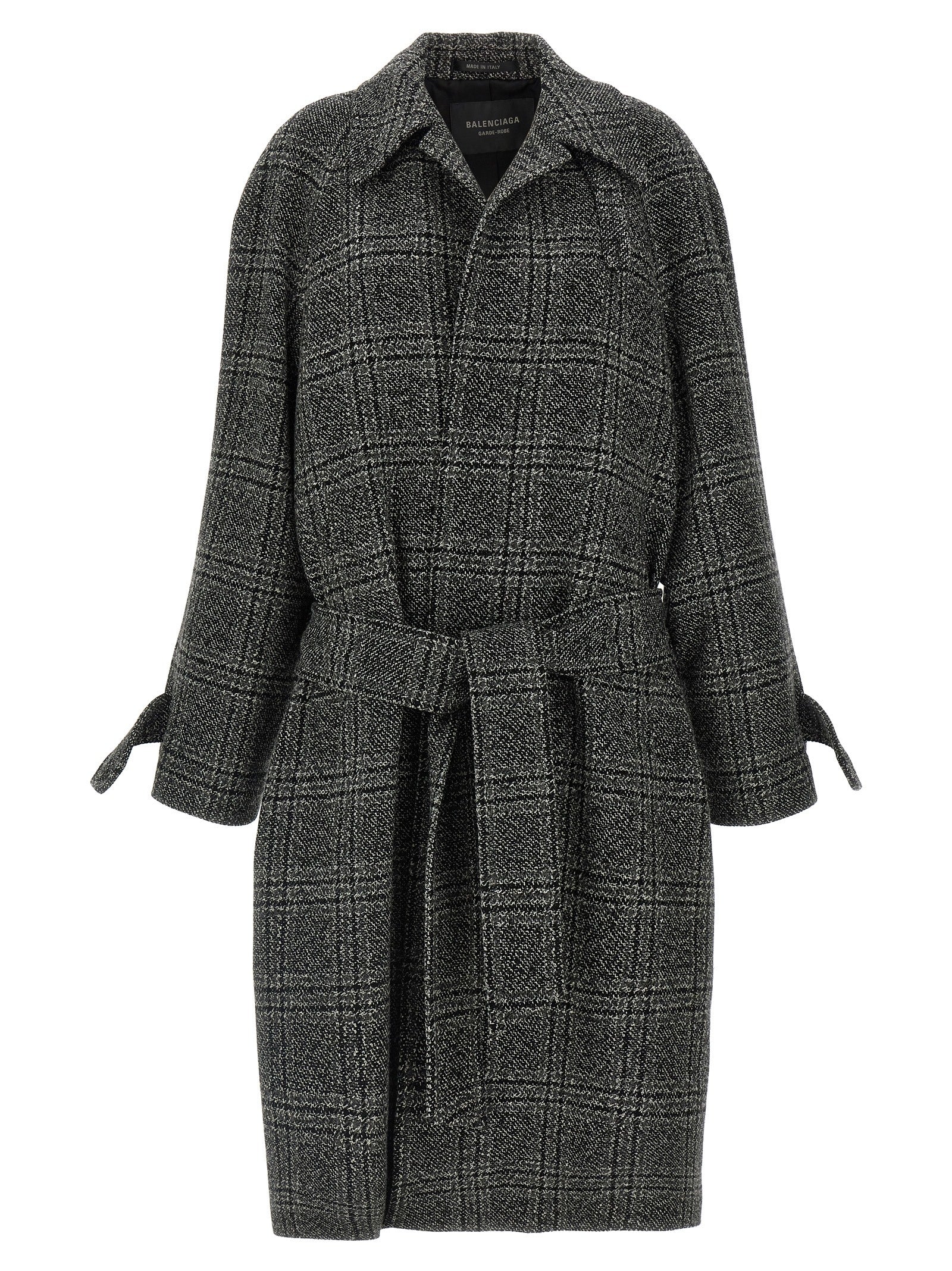 Balenciaga Black Wool Women's Coat
