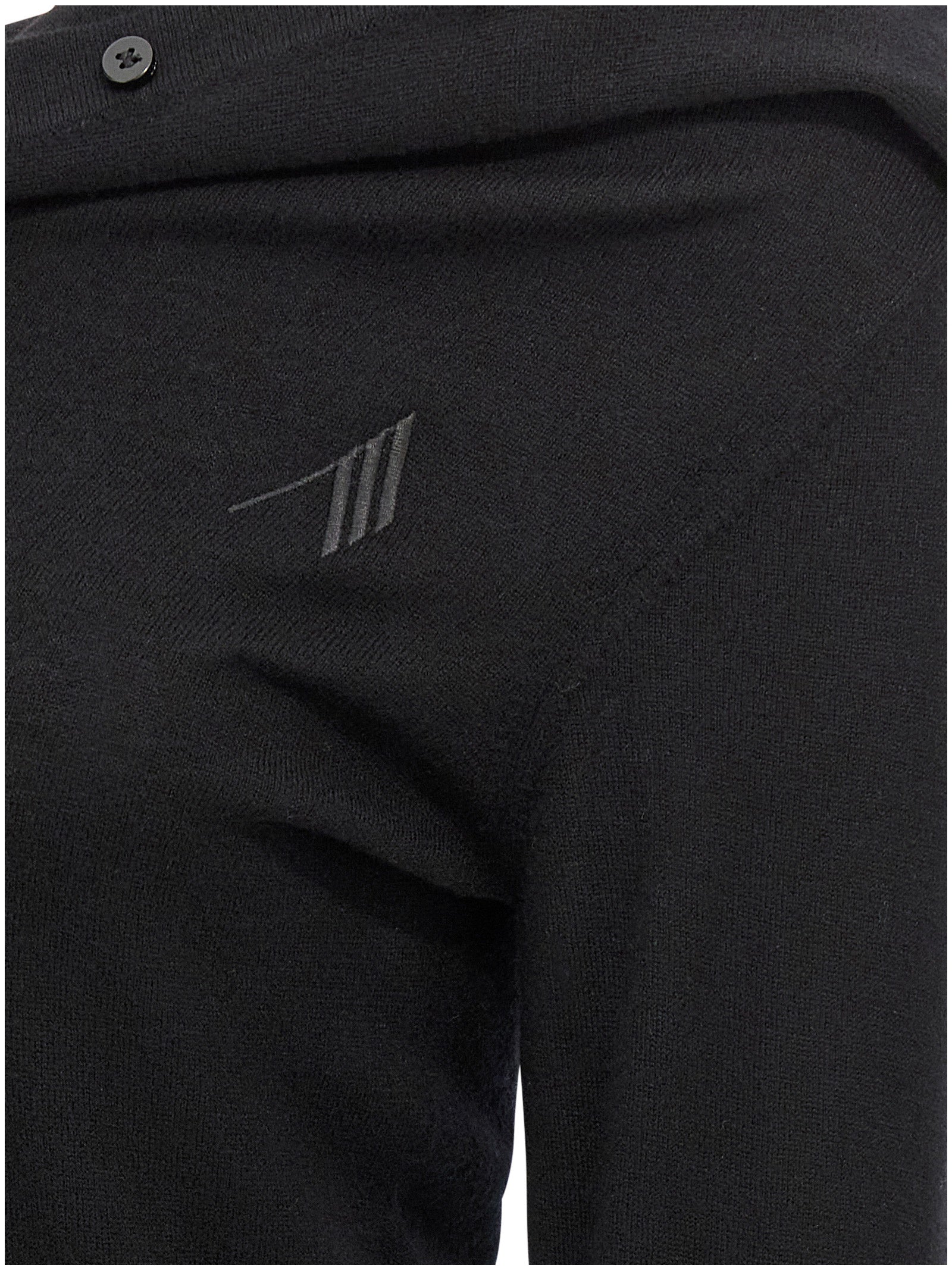 The Attico Black Virgin Wool Short Women's Dress