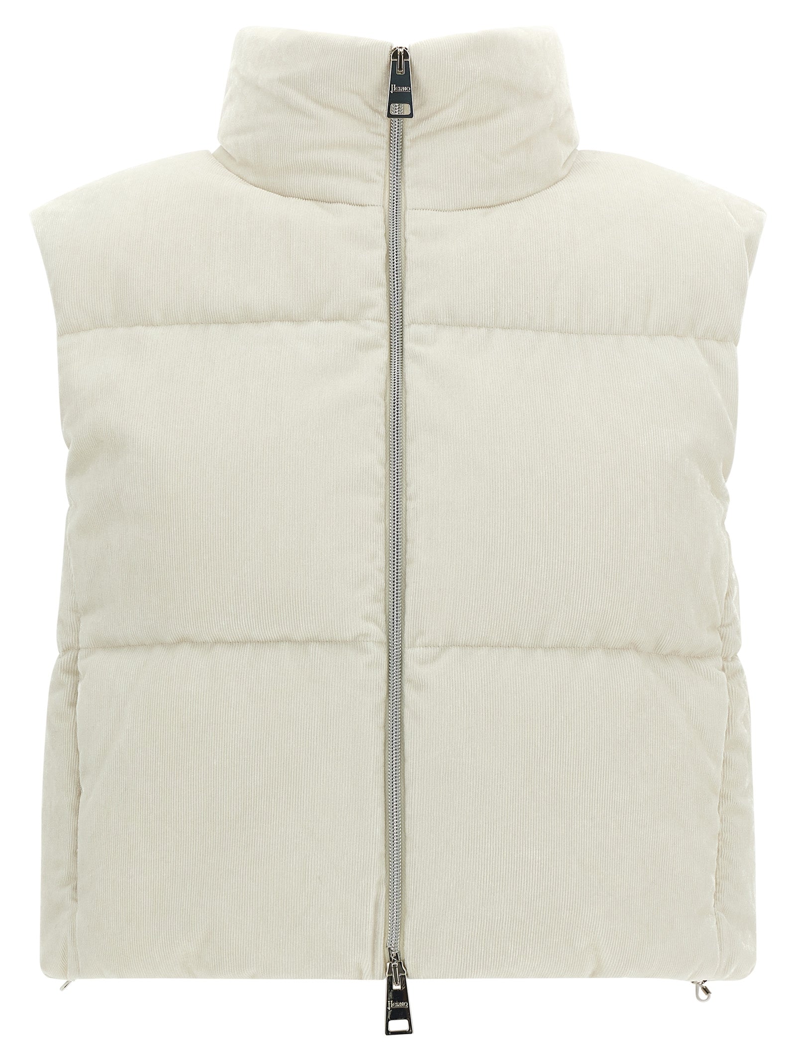 Herno White Viscose Sleeveless Women's Jacket