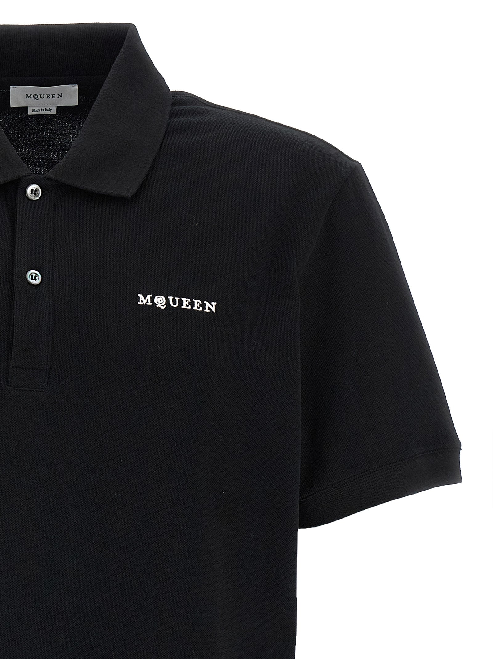 Alexander McQueen Bicolor Cotton Polo Men's Shirt