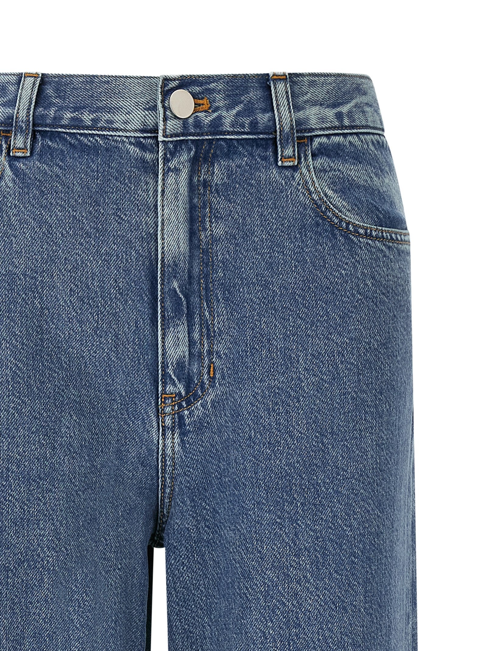 Theory Blue Cotton High-Waisted Women's Jean