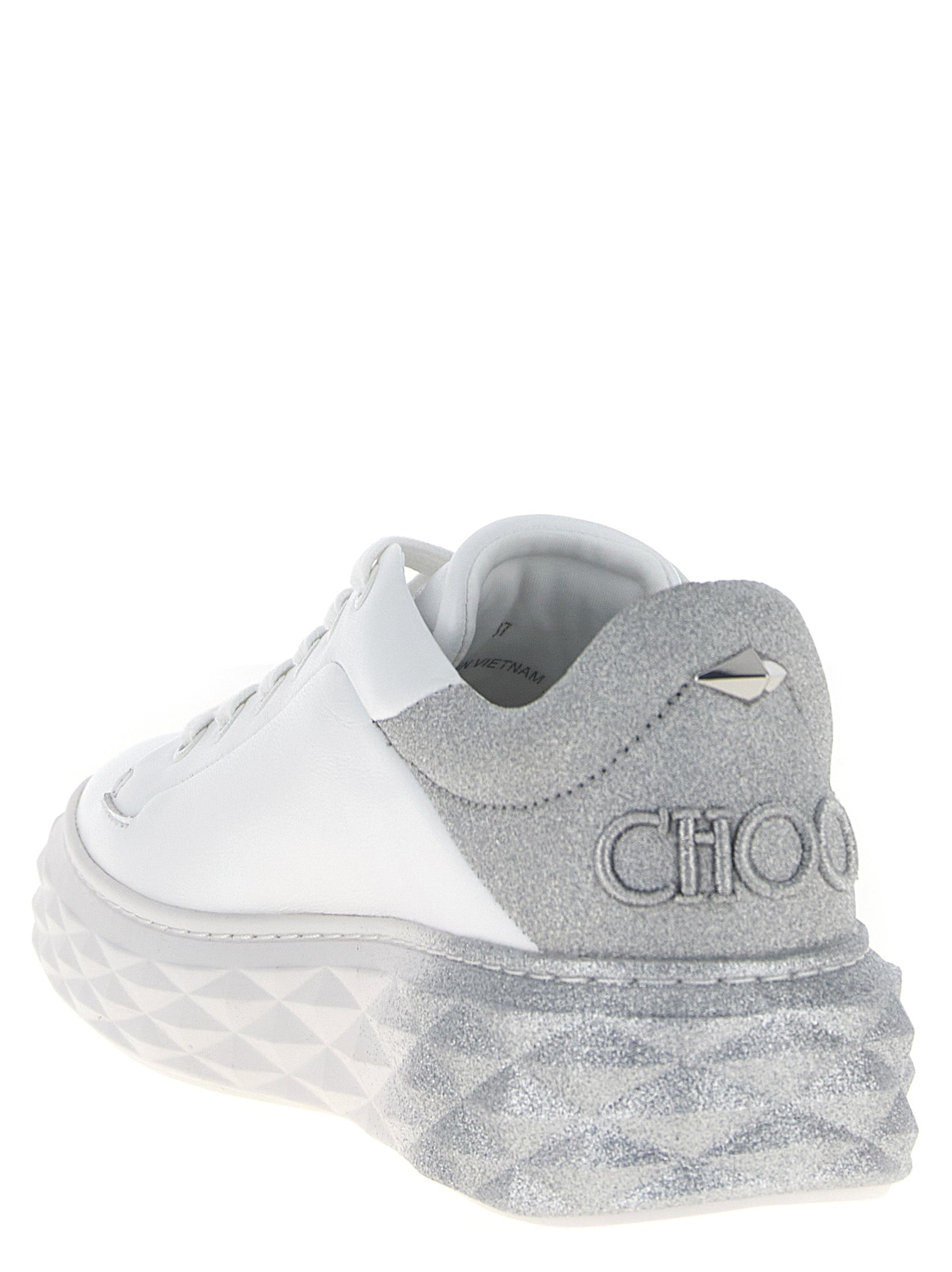 Jimmy Choo Silver Leather Chunky Women's Sneakers