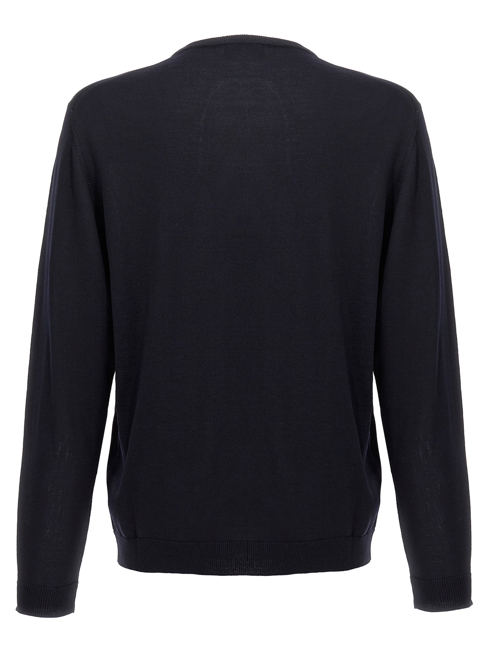 Roberto Collina Blue Merino Wool Men's Cardigan