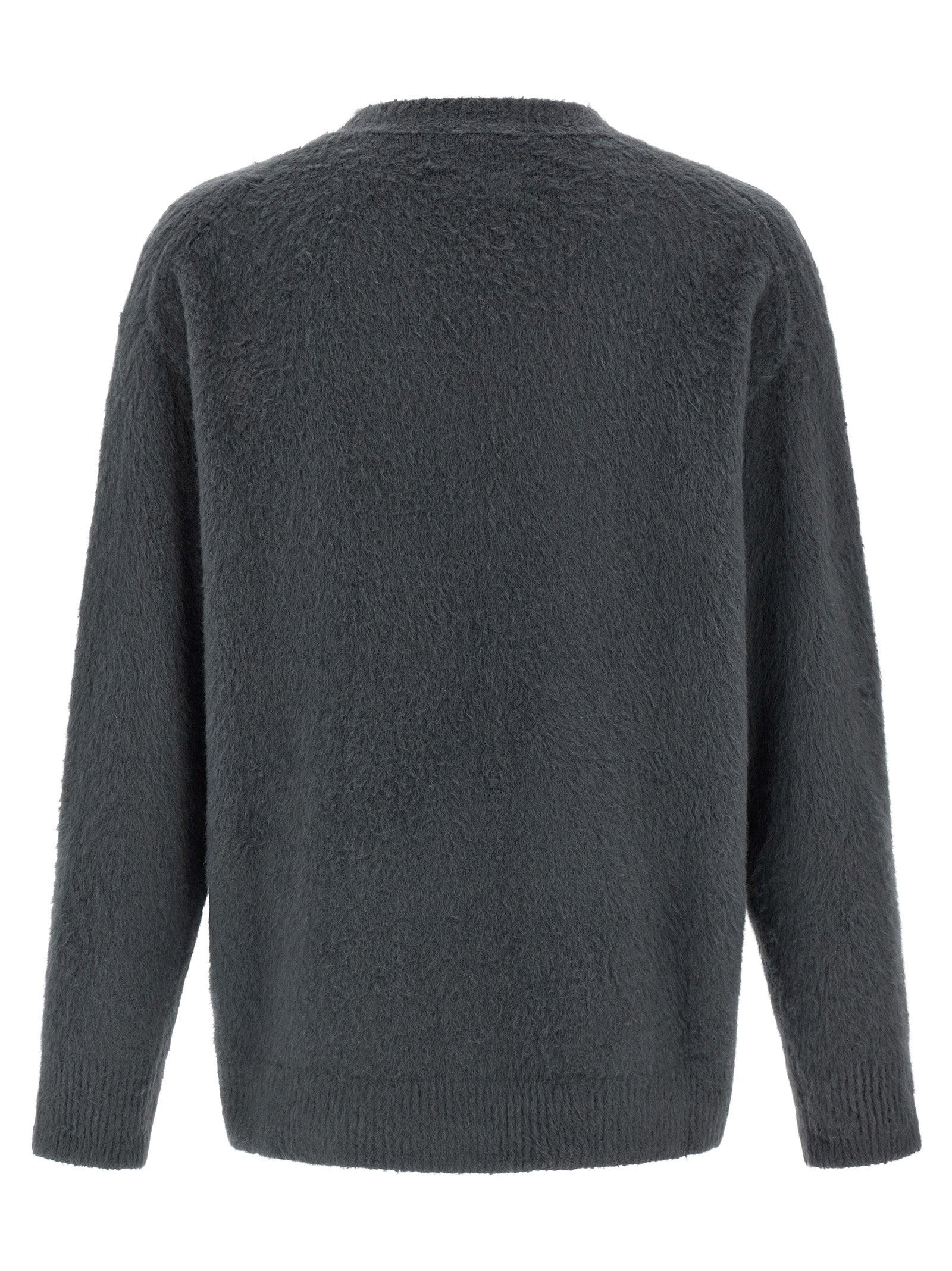 Roberto Collina Gray Cotton Men's Cardigan