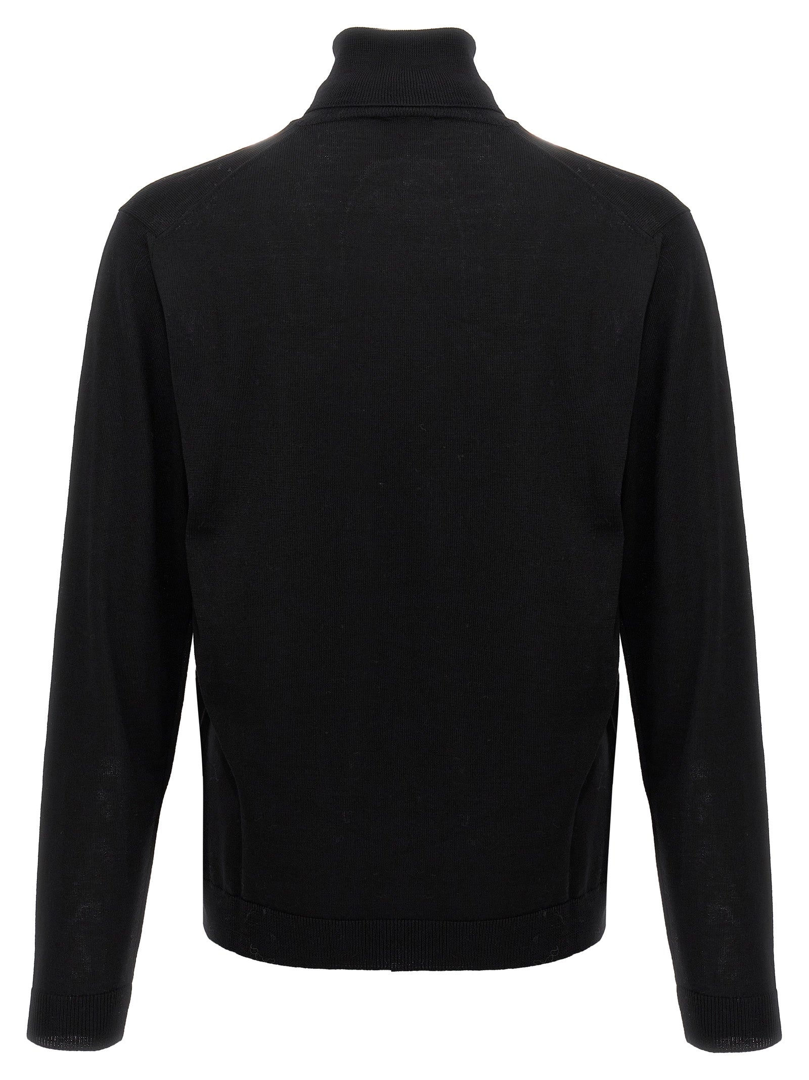 Roberto Collina Black Merino Wool Men's Cardigan