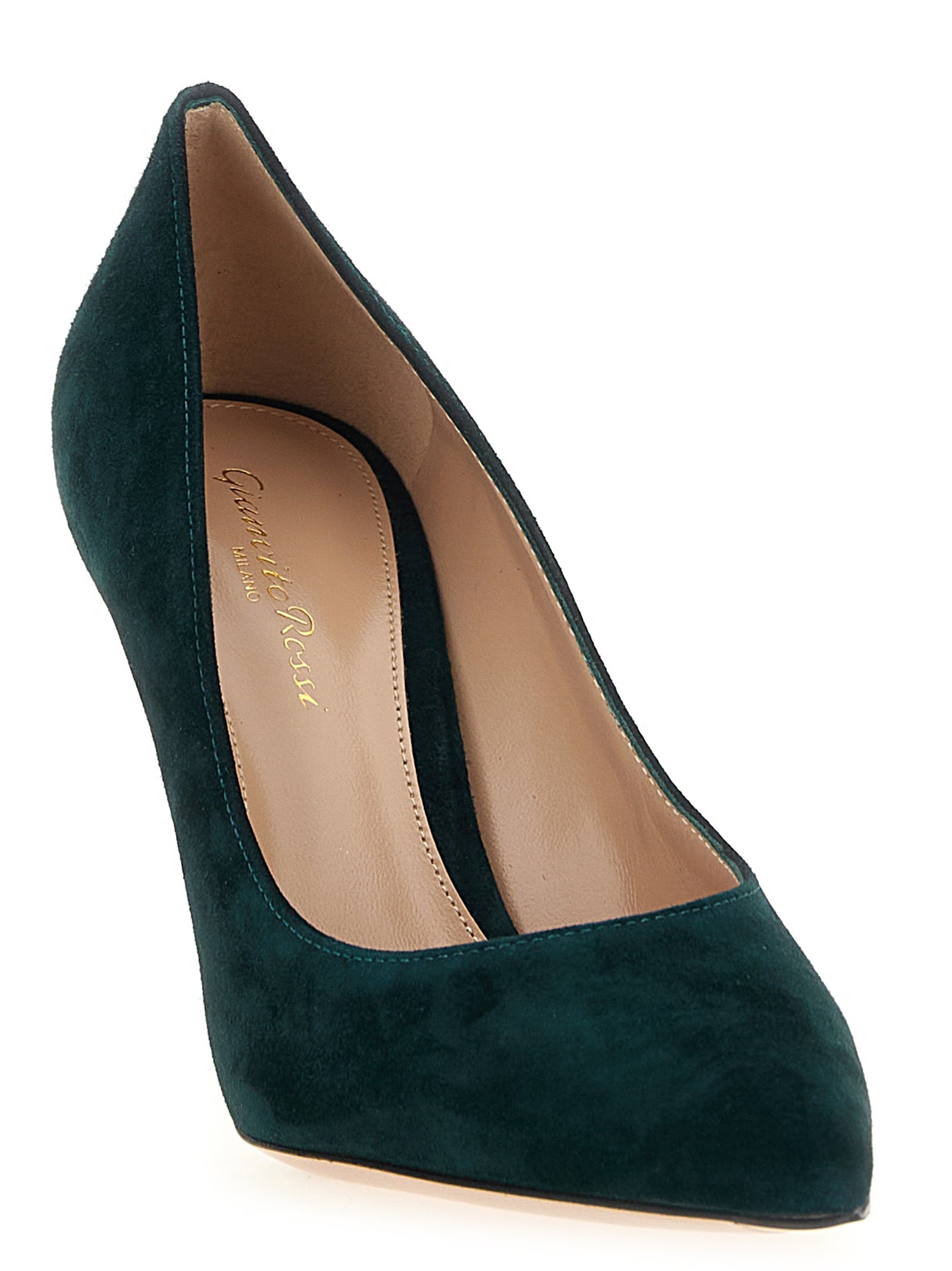 Gianvito Rossi Bicolor Suede Leather High Heel Women's Pumps
