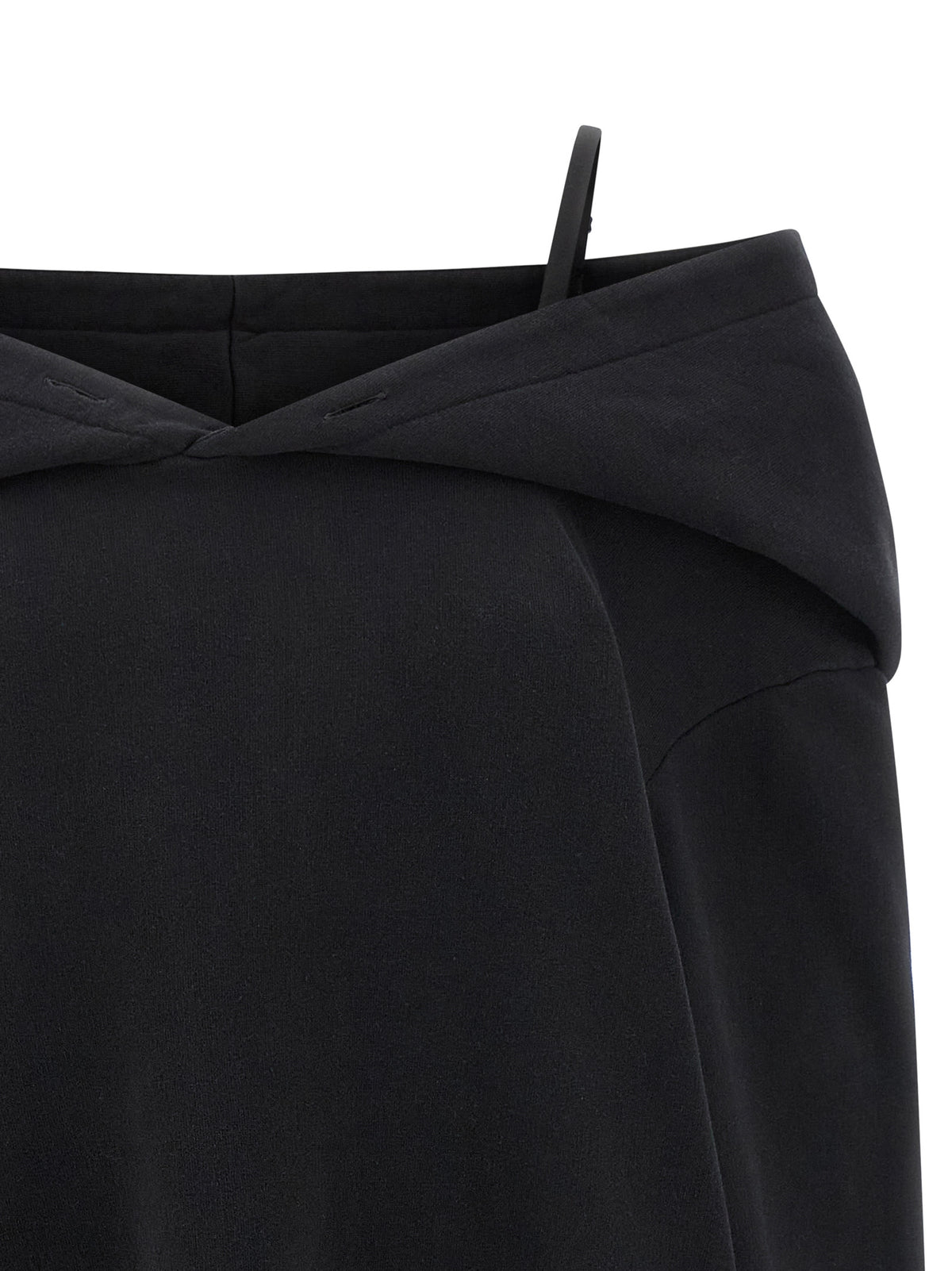 MM6 Maison Margiela Black Cotton Short Women's Dress