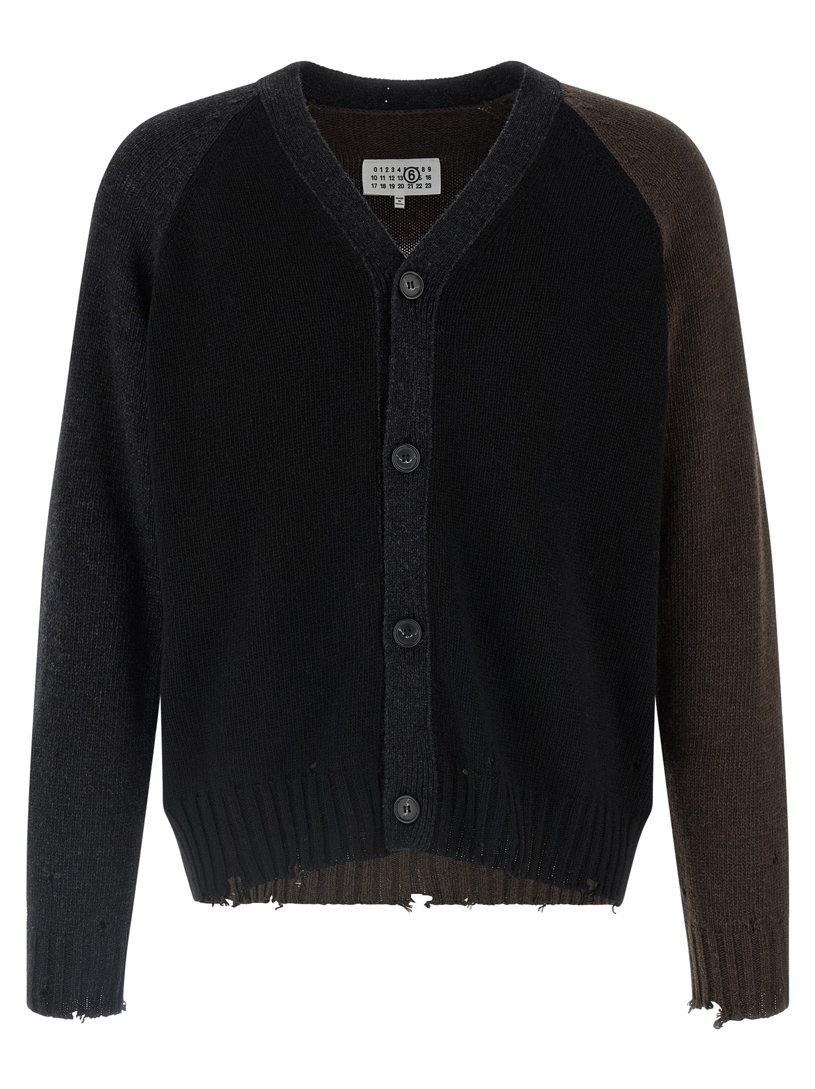MM6 Maison Margiela Multicolor Wool Men's Cardigan