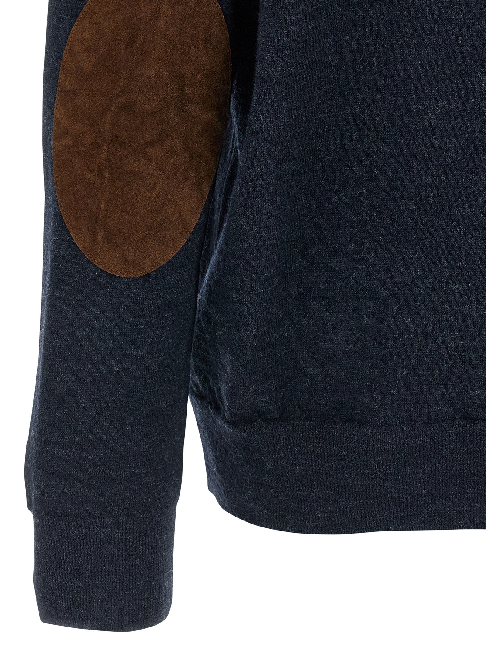 Maison Margiela Blue Wool Polo Men's Shirt