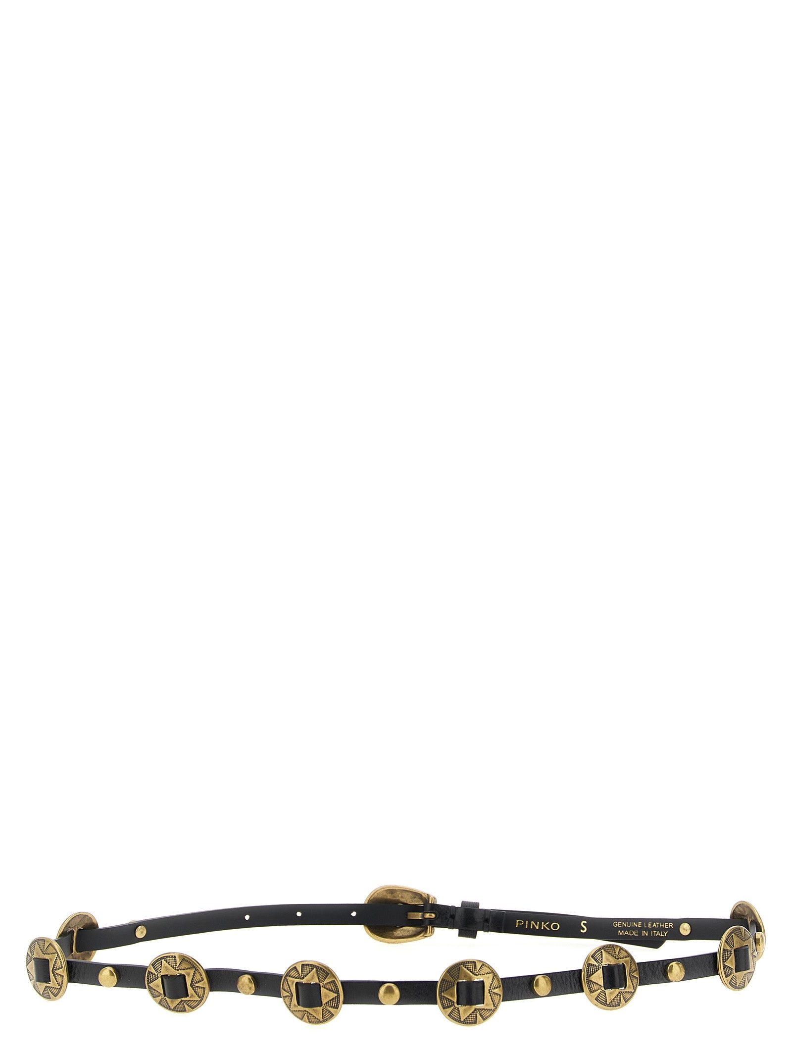 PINKO Black Calfskin Thin Women's Belt