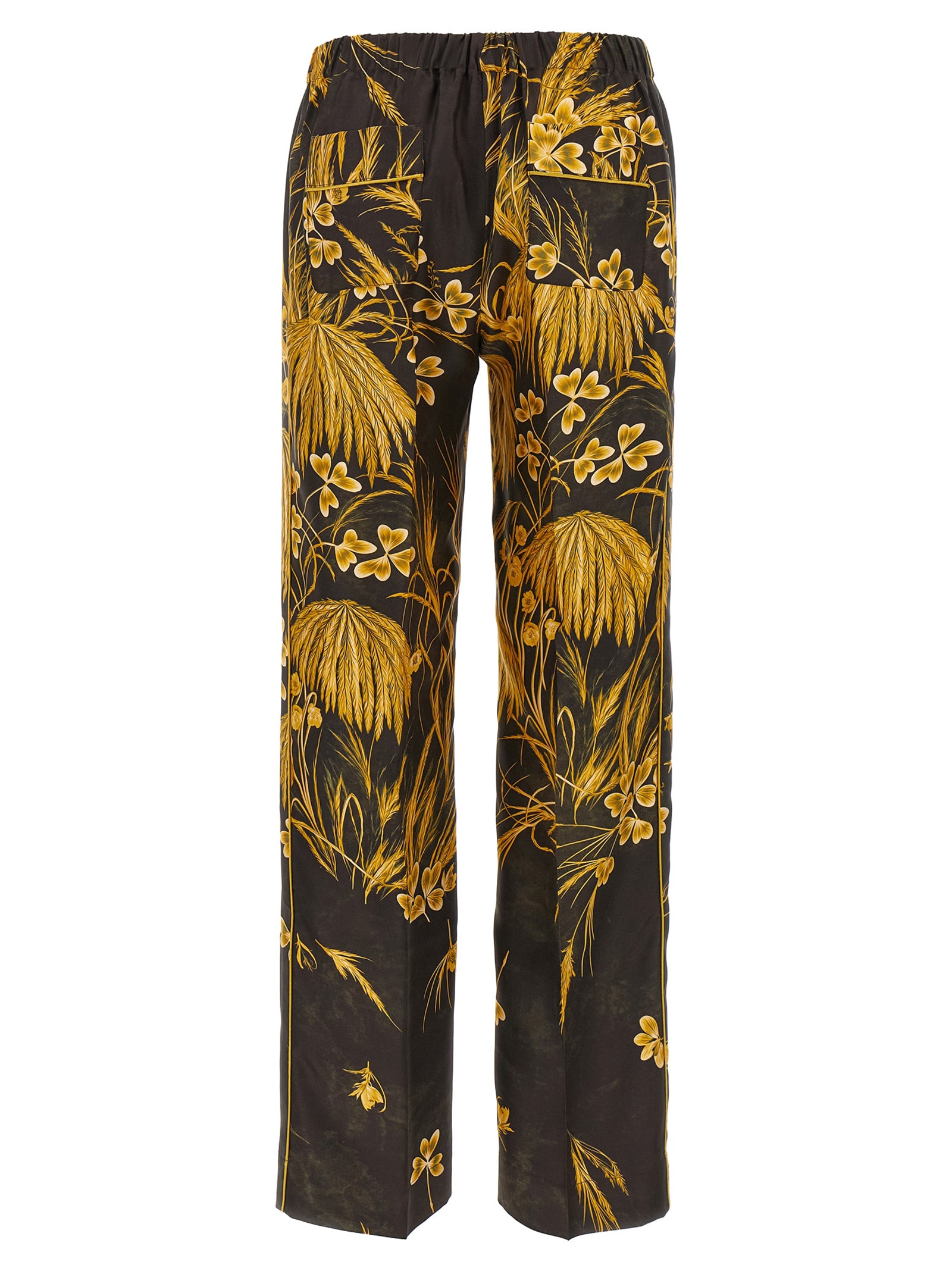 F.R.S. - FOR RESTLESS SLEEPERS Multicolor Silk Casual Women's Pants