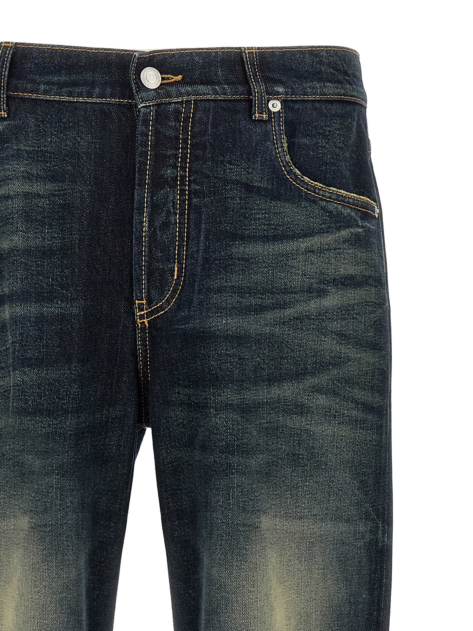 Alexander McQueen Blue Cotton Jeans Men's Denim