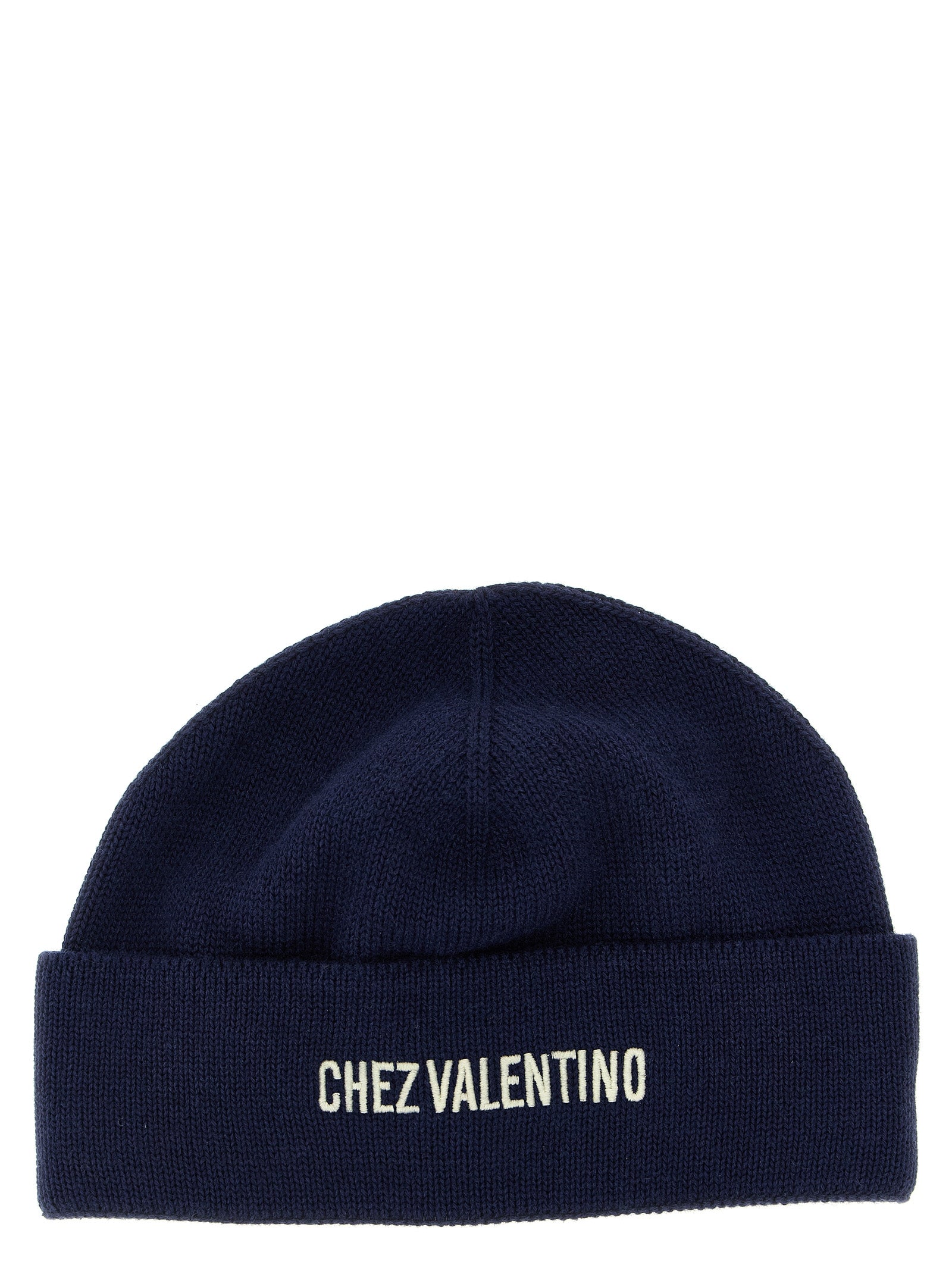 Valentino Garavani Blue Cotton Men's Beanie
