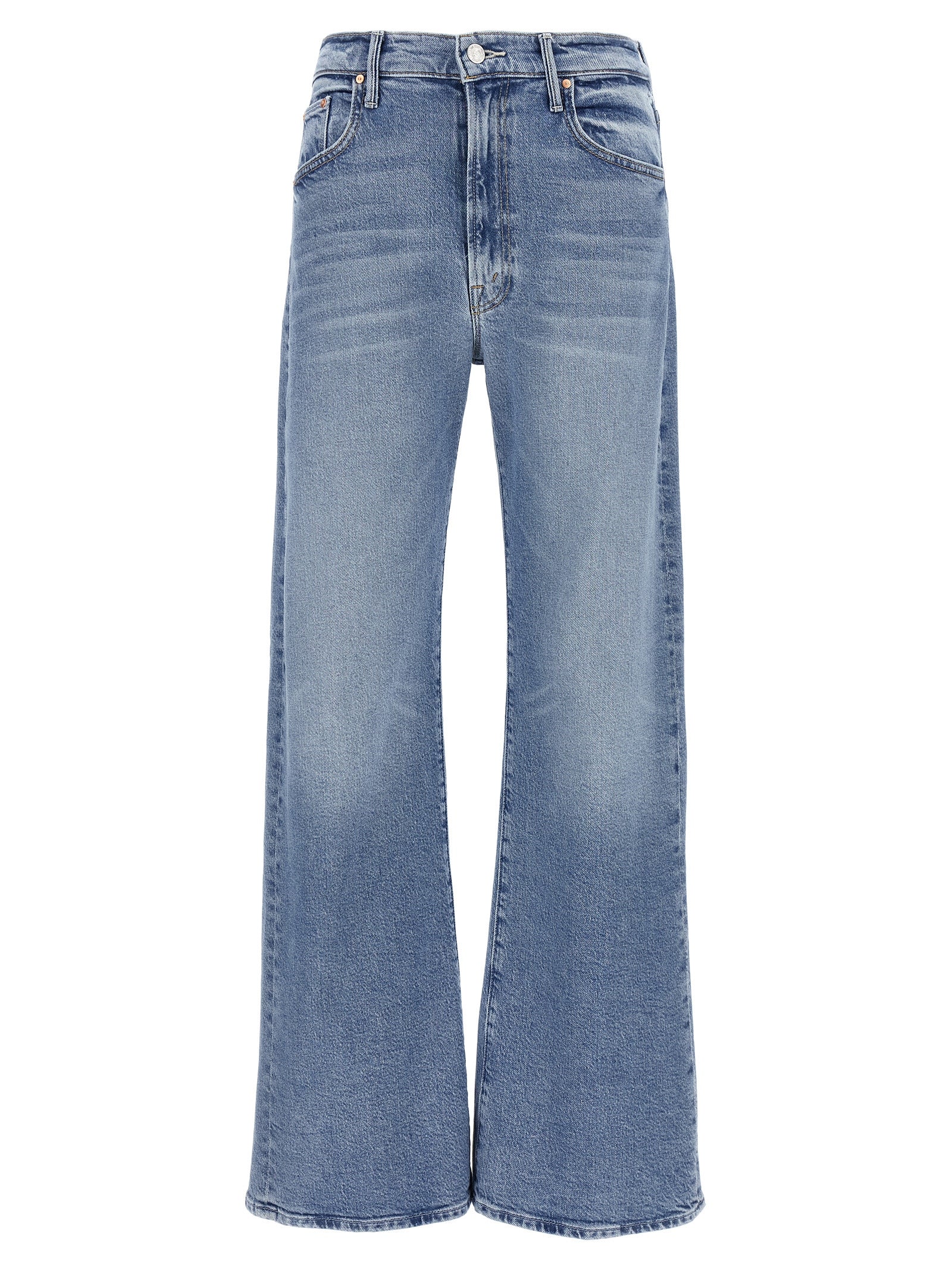 Mother Denim Blue Cotton High-Waisted Women's Jean