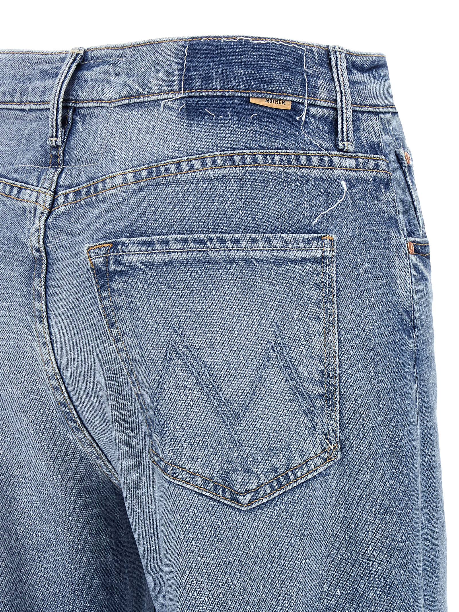 Mother Denim Blue Cotton High-Waisted Women's Jean