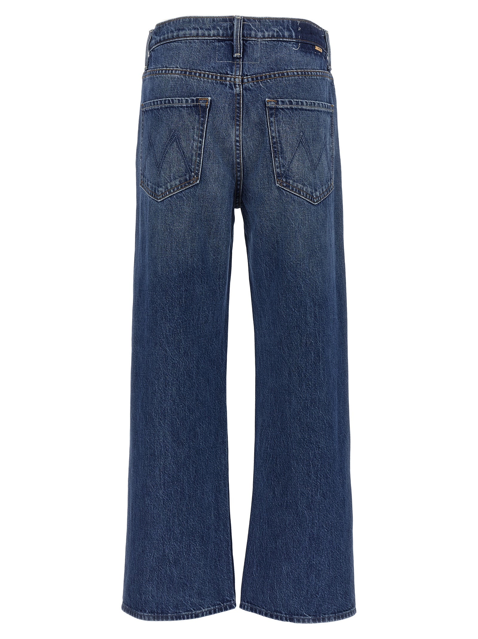 Mother Denim Blue Cotton Flared Women's Jeans
