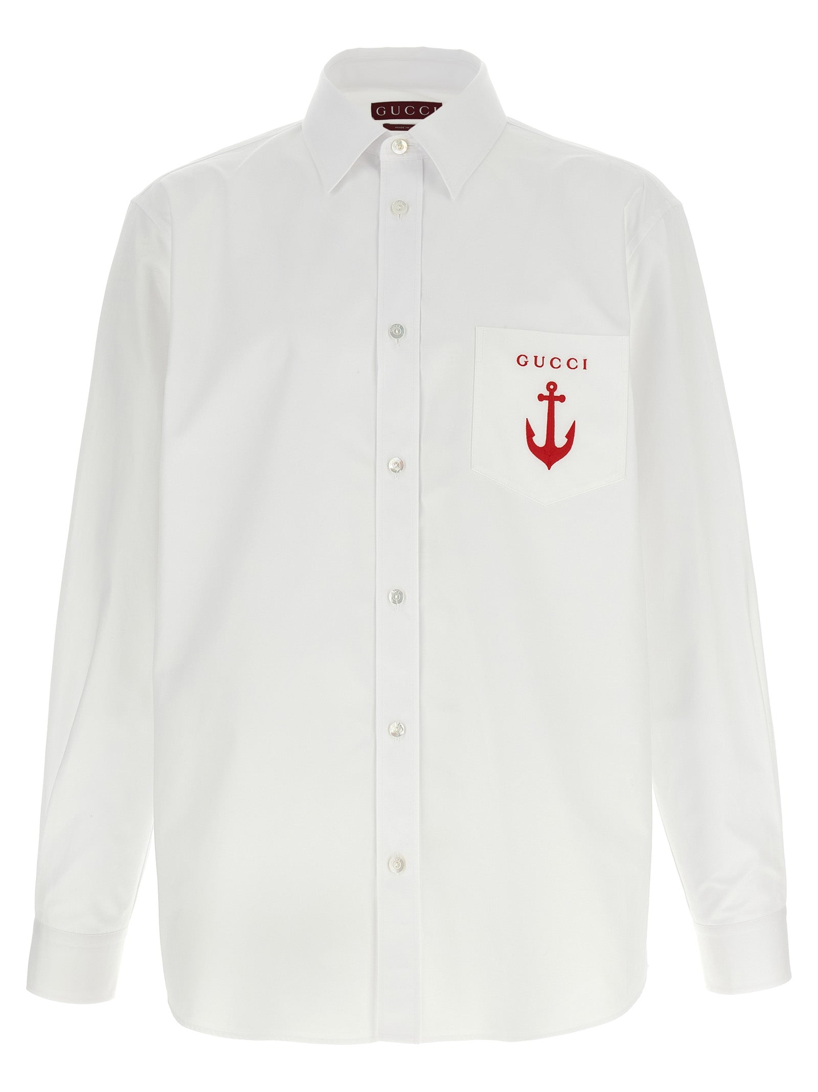 Gucci White Cotton Men's Blouse