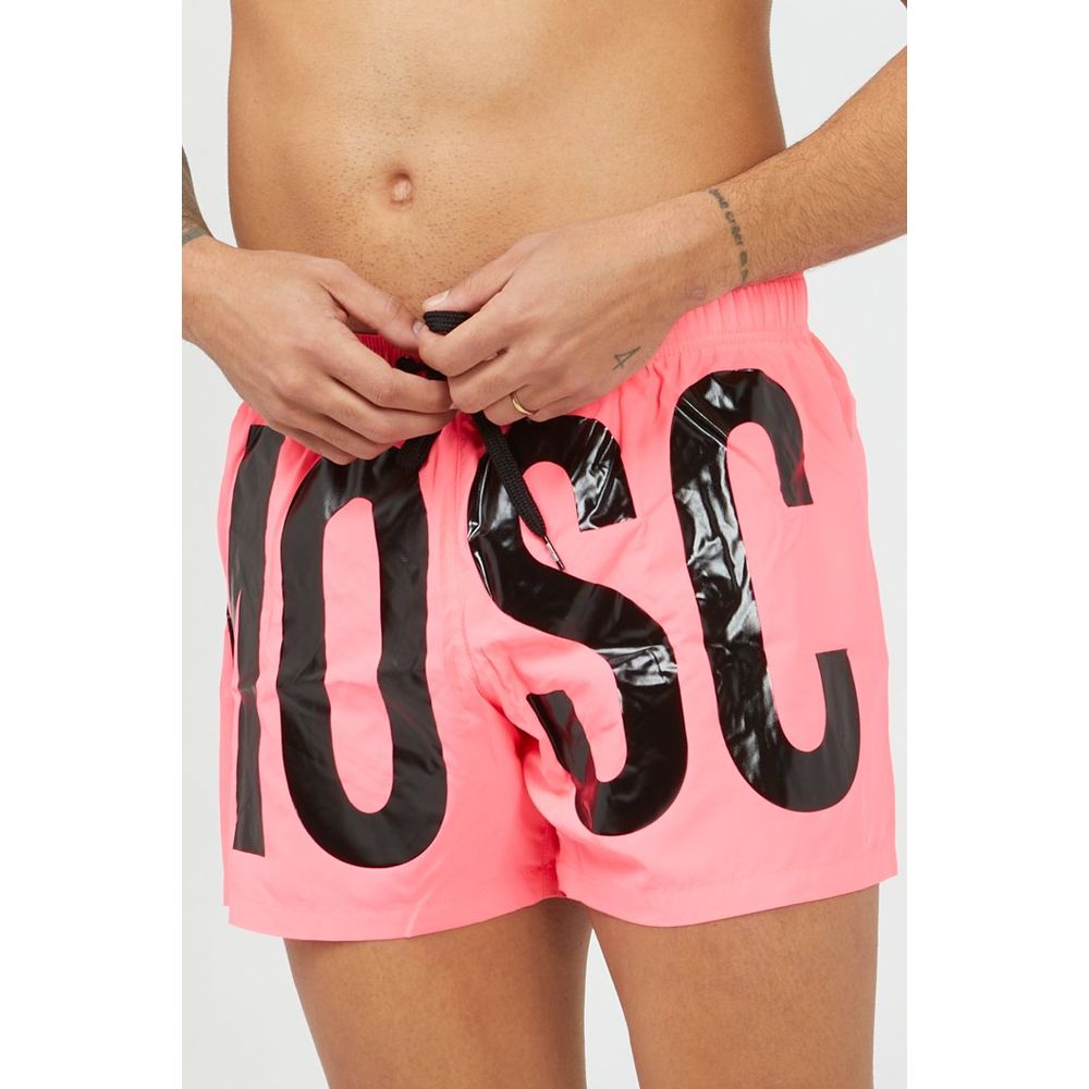 Moschino Fuchsia Polyester Swim Men's Shorts
