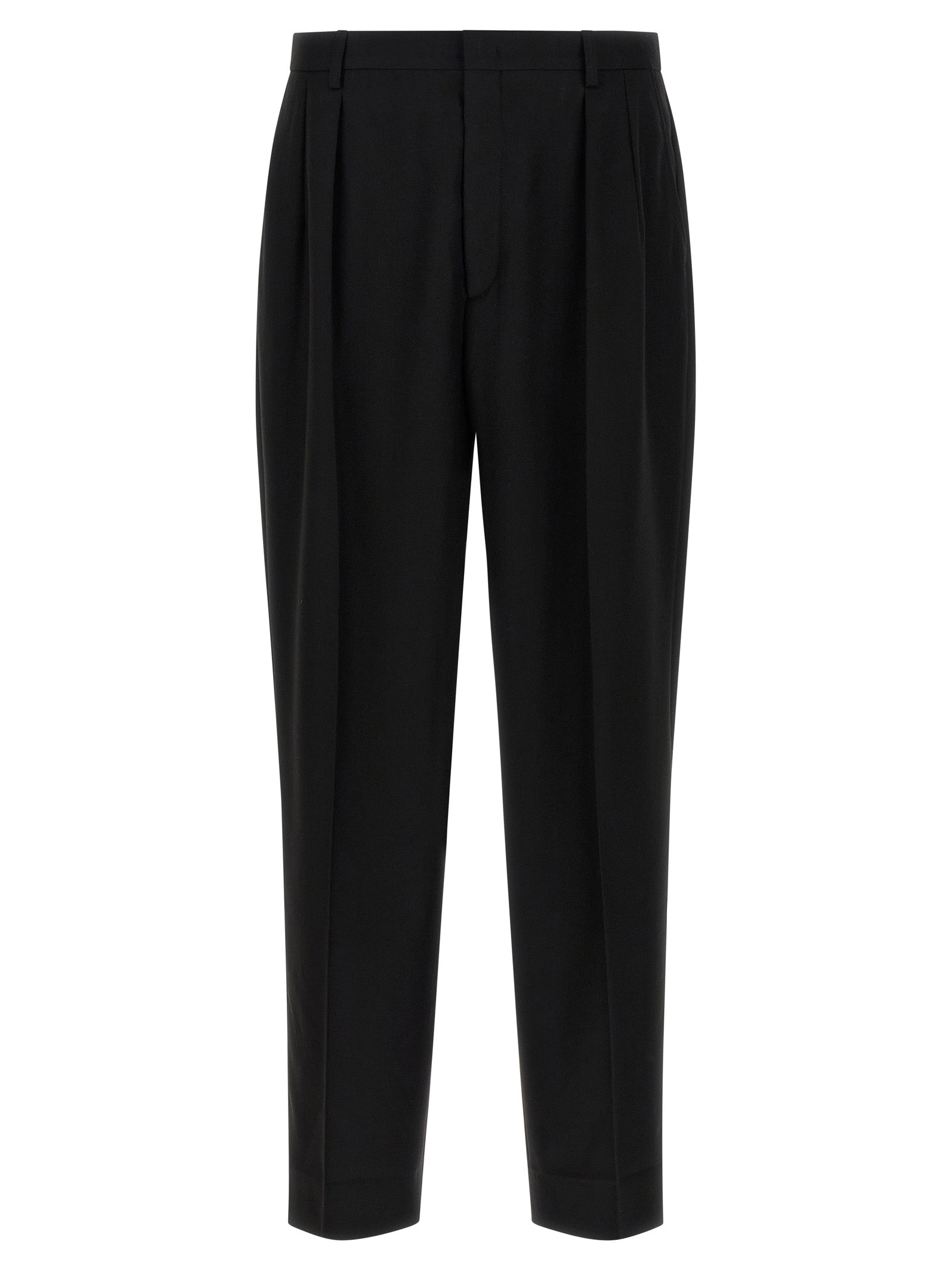 CELLAR DOOR Black Polyester Dress Men's Pants