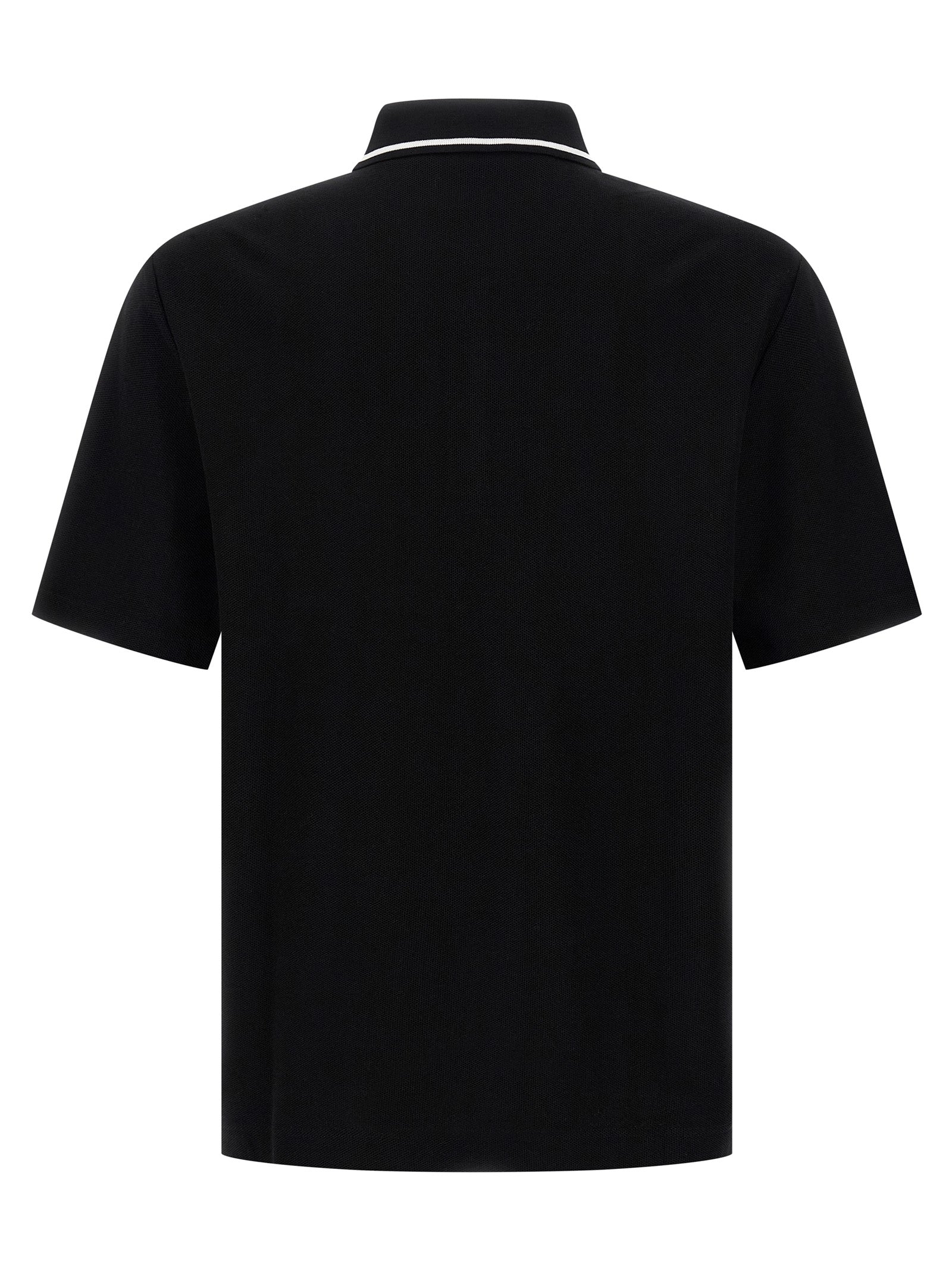 Dolce & Gabbana Black Cotton Polo Men's Shirt