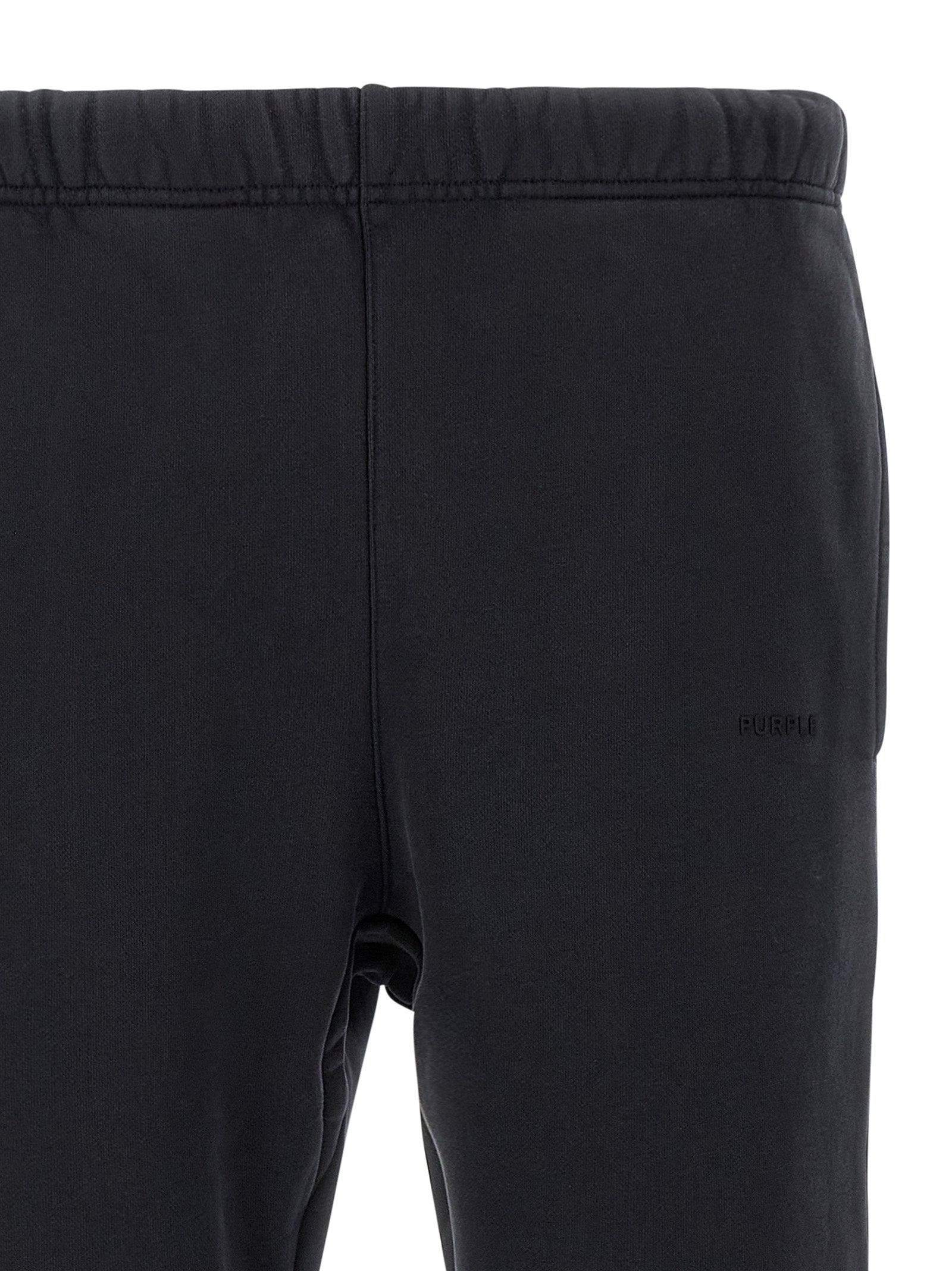 PURPLE Black Cotton Joggers (Workout Men's Pants)
