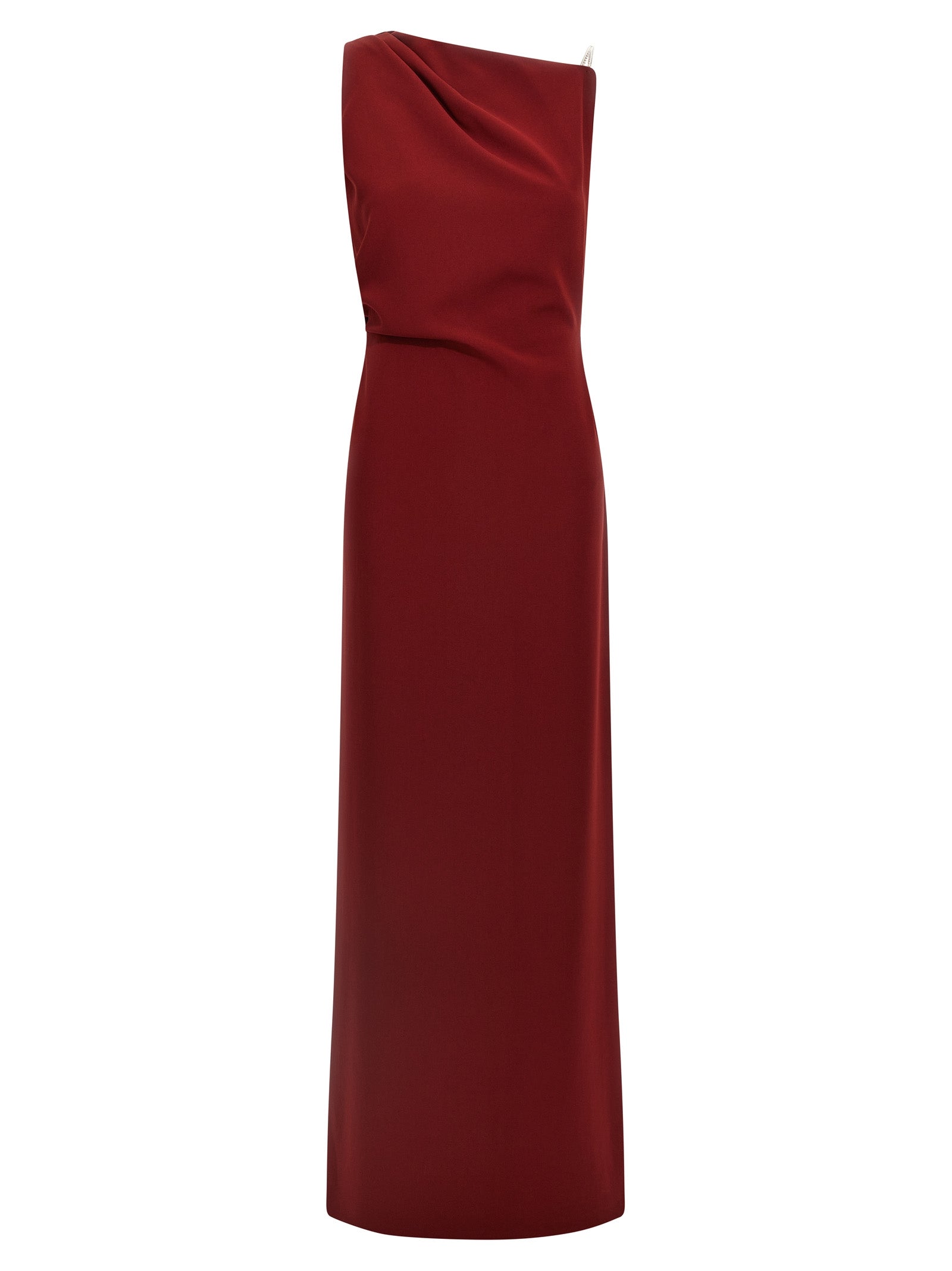 Max Mara Bordeaux Triacetate Long Women's Dress