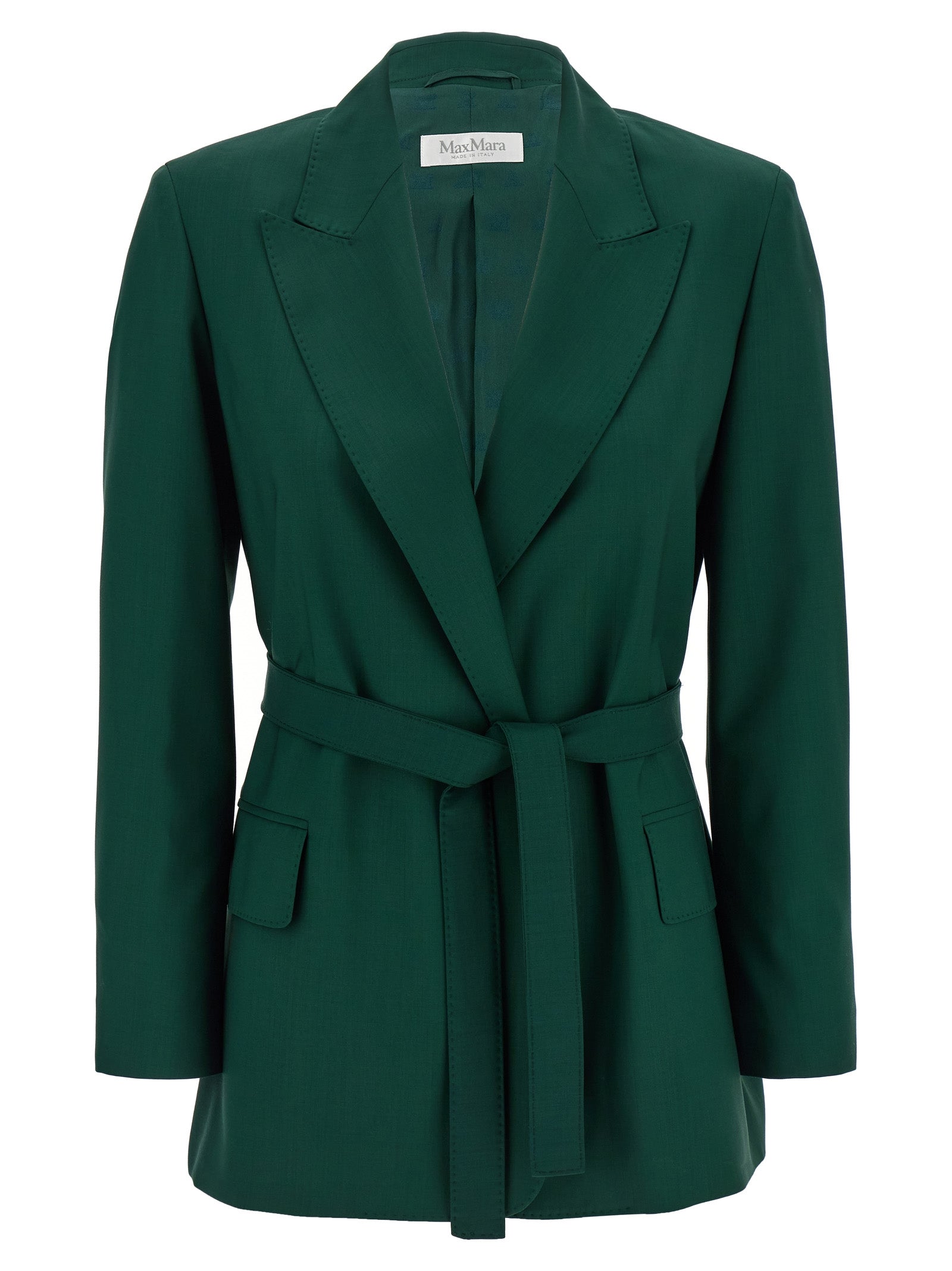 Max Mara Bicolor Virgin Wool Women's Blazer
