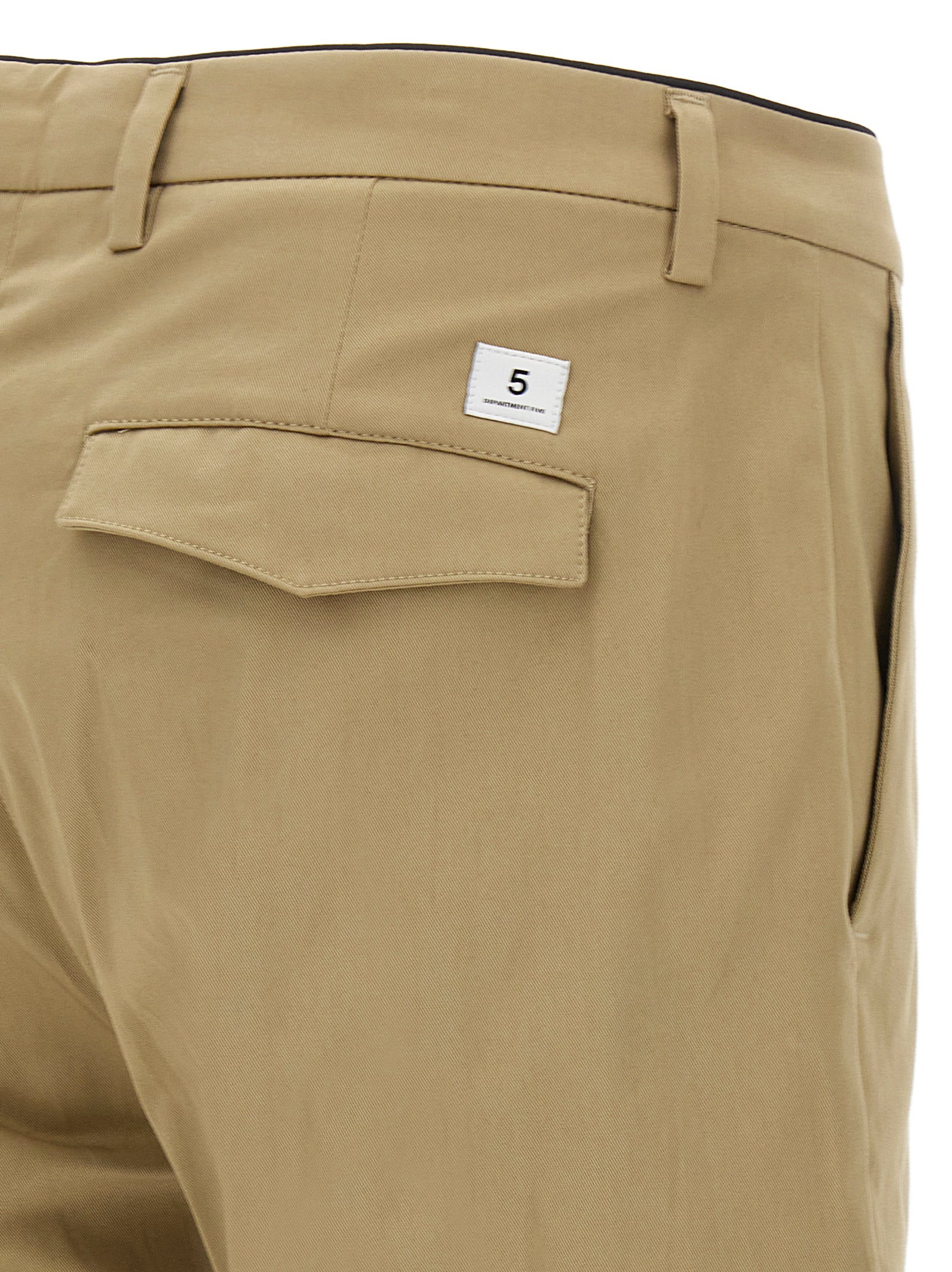 Department 5 Beige Cotton Cropped Men's Pants