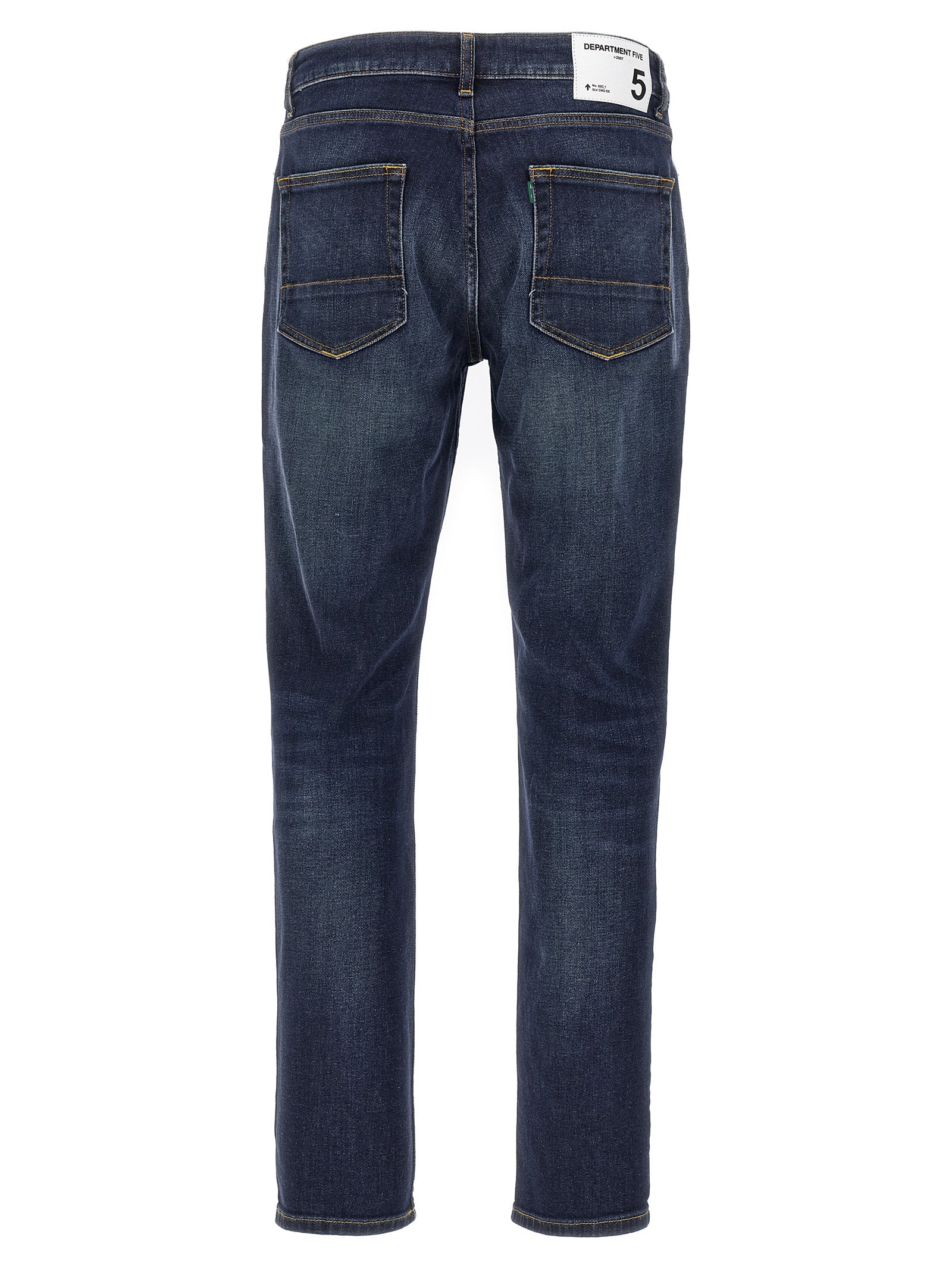 Department 5 Blue Cotton Straight-Leg Men's Jeans